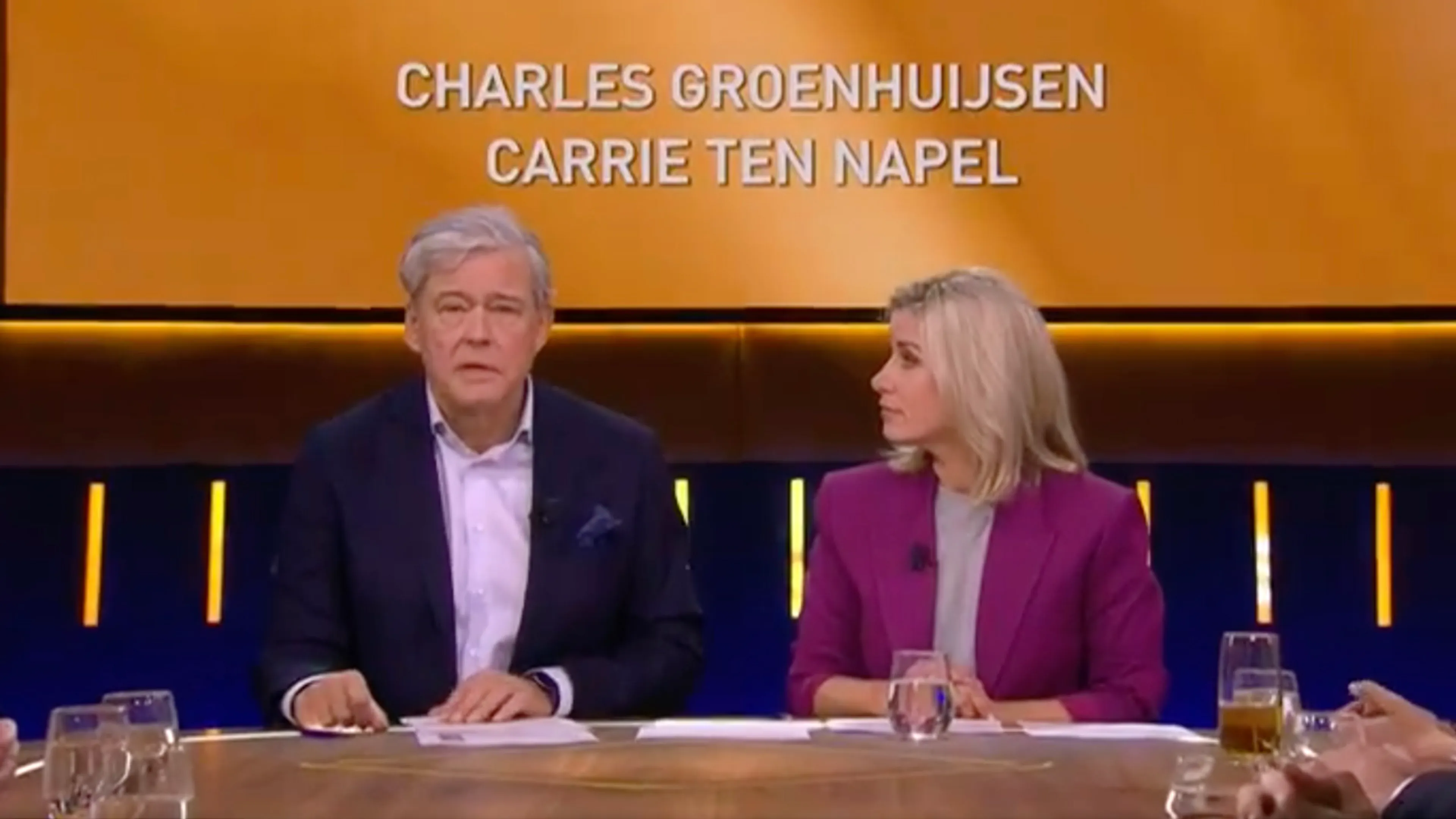 Charles Groenhuijsen en Carrie ten Napel reageren op stoppen Op1: 'Valt ons rauw op het dak'