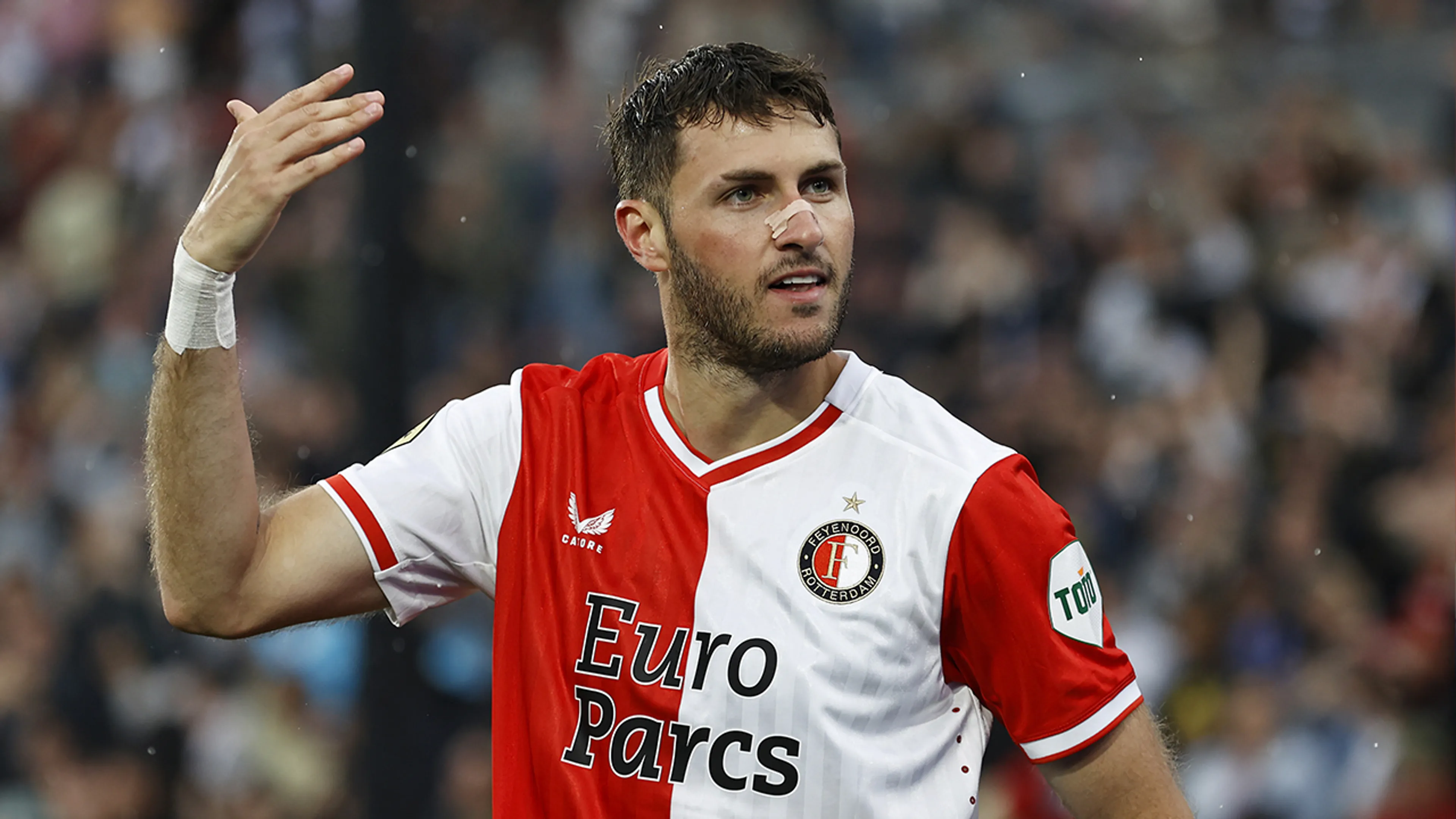 Feyenoord met Giménez maar zonder Trauner en Minteh tegen Lazio