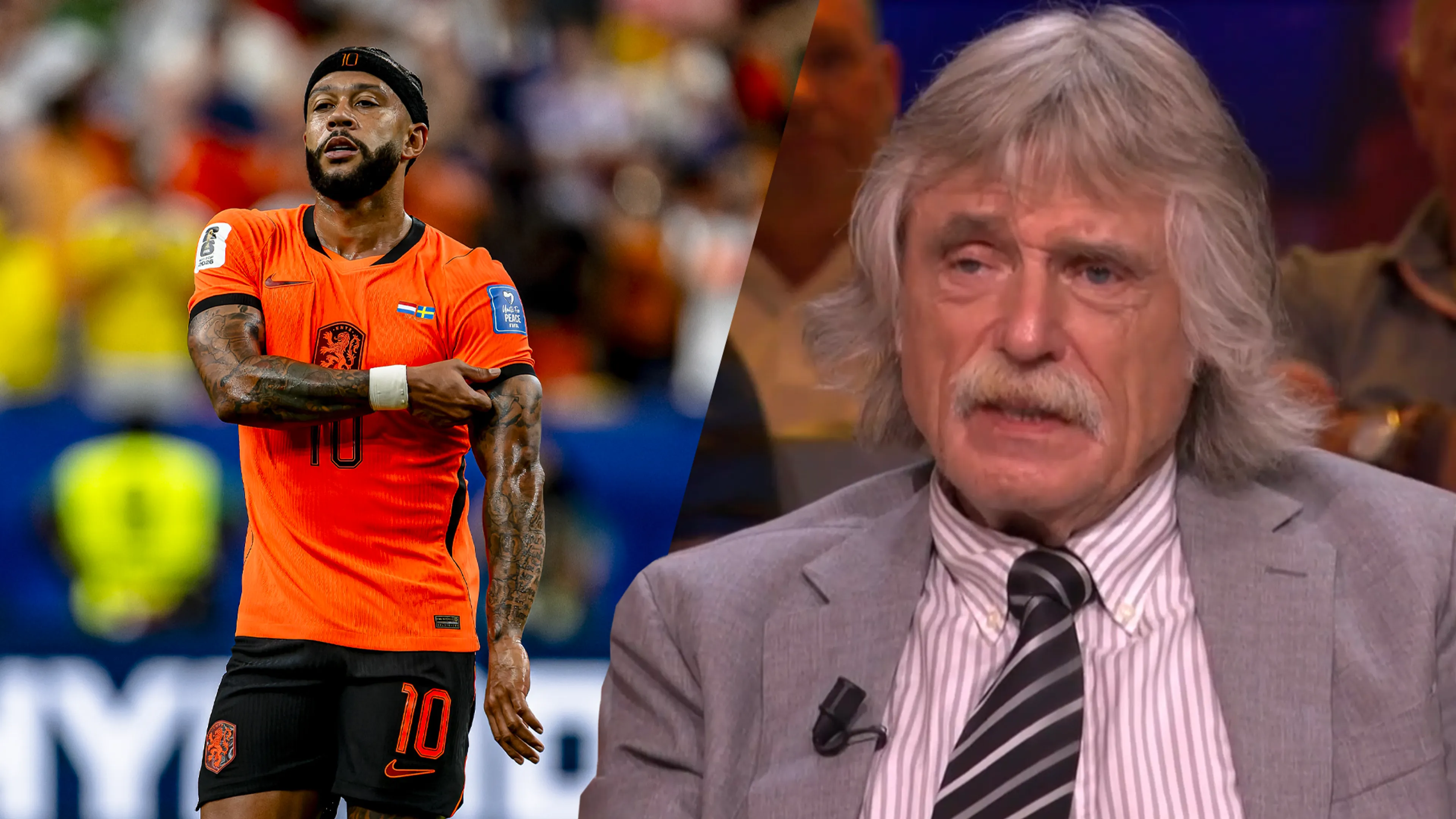 Johan Derksen geeft de voorkeur aan Weghorst boven Memphis: 'Volledig passé'