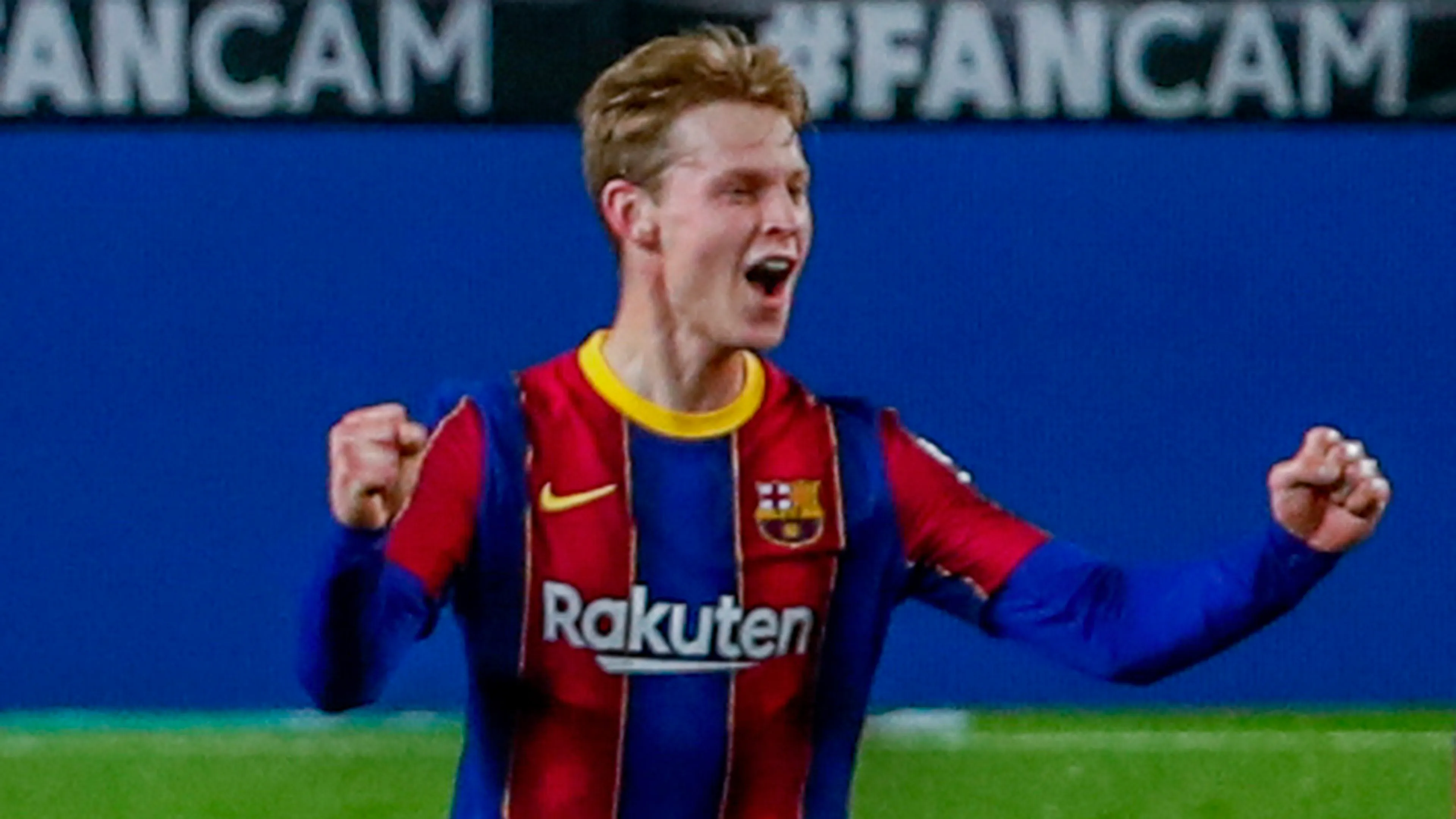 Frenkie de Jong helpt FC Barcelona met eerste doelpunt aan zege
