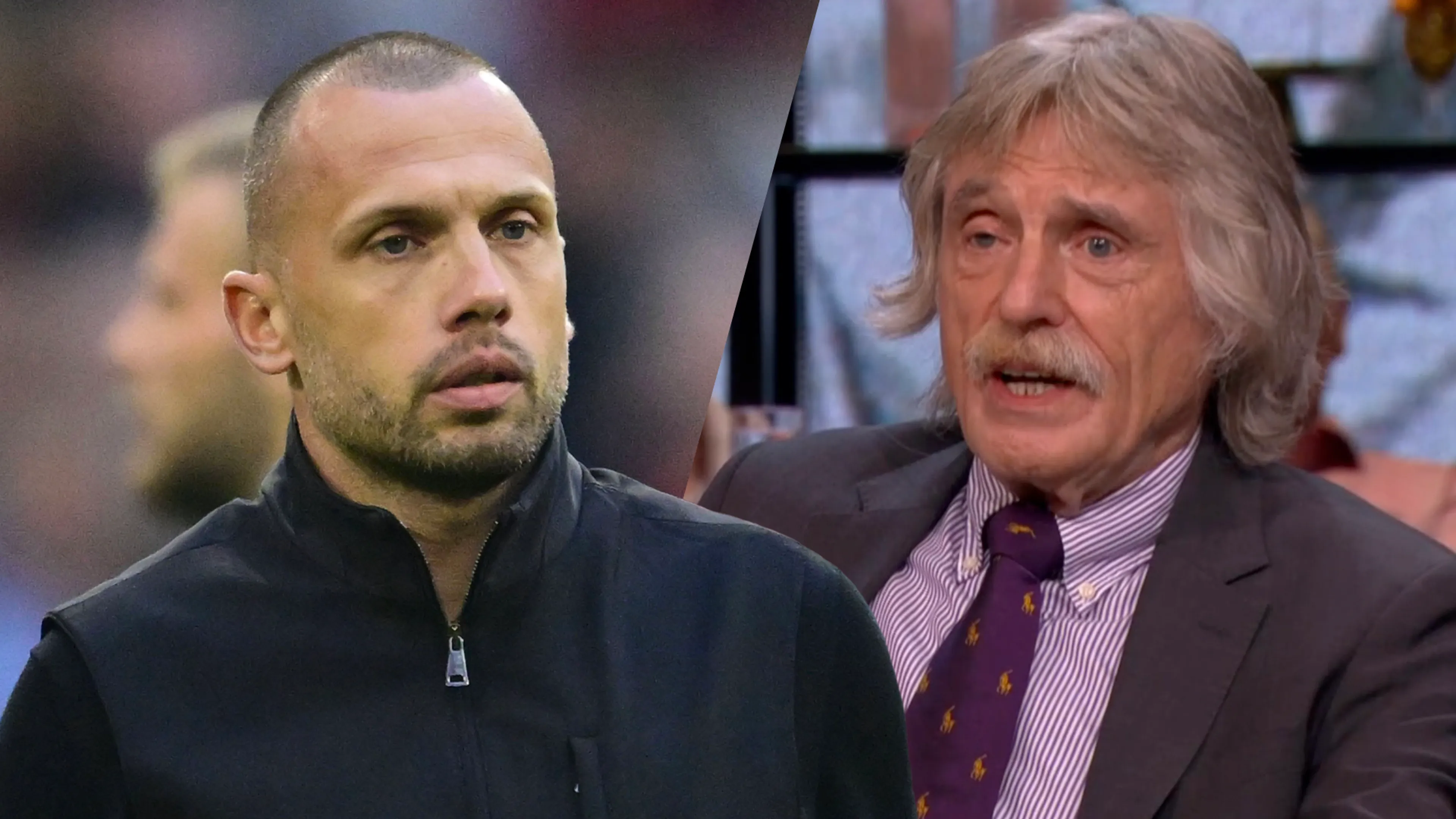 Johan Derksen over John Heitinga: 'Een jargon-prevelend warhoofd die niet te volgen is'