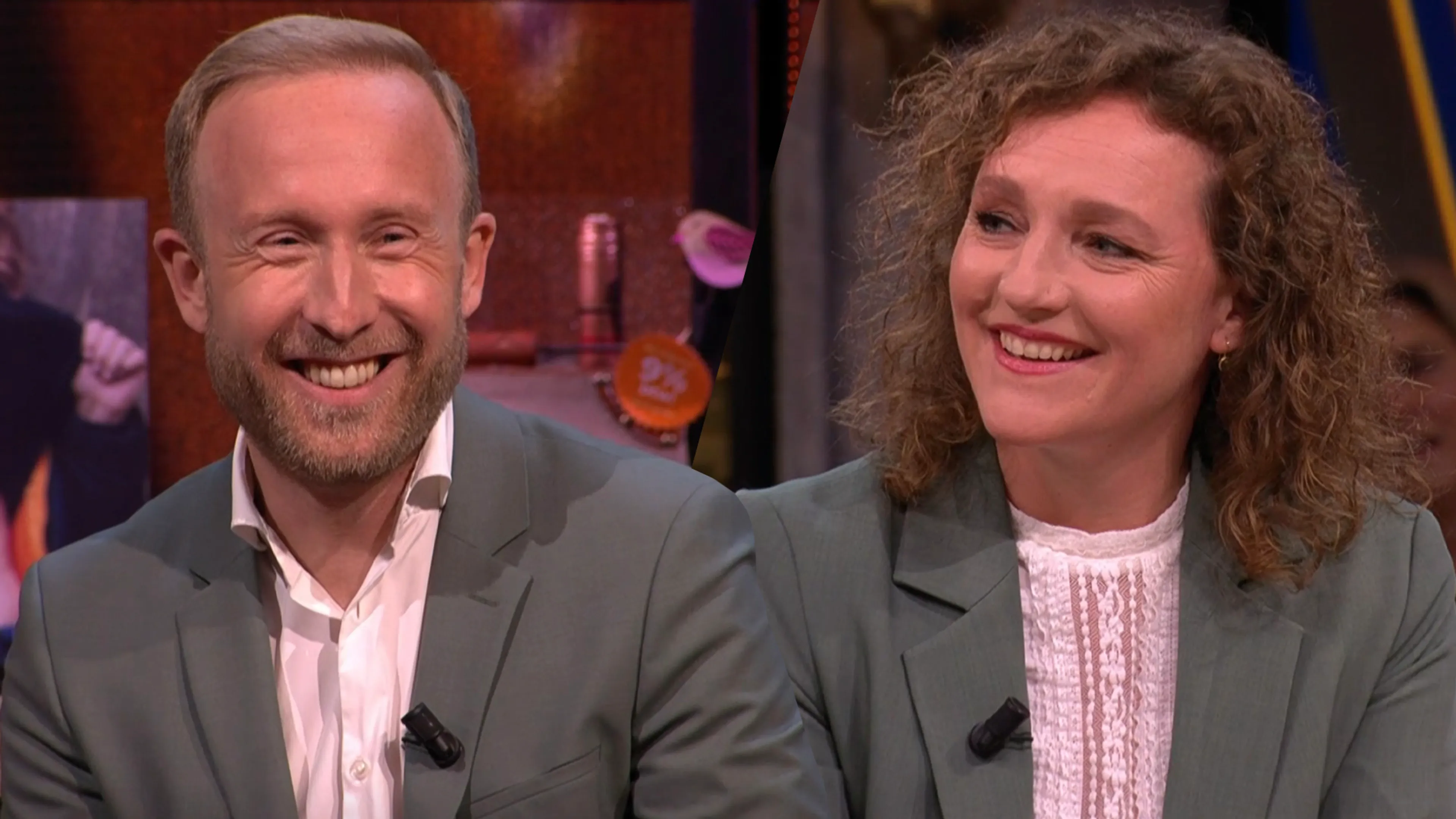 ANWB-koppeltje: Renske Leijten en Raymond Mens verschijnen in dezelfde outfit bij Vandaag Inside
