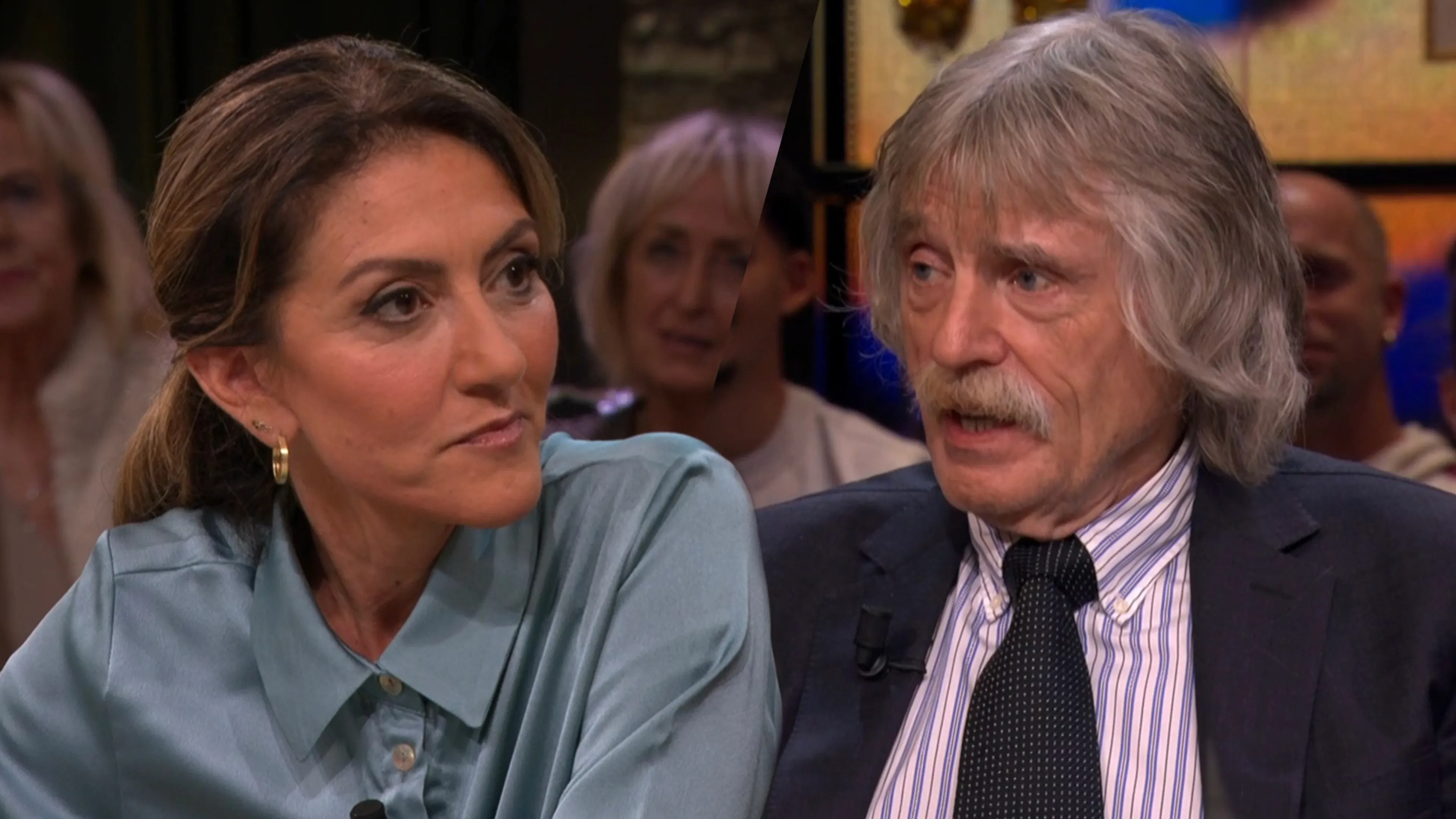 Johan Derksen tegen Dilan Yeşilgöz: 'Met jou aan het bewind gaat de VVD verliezen!'