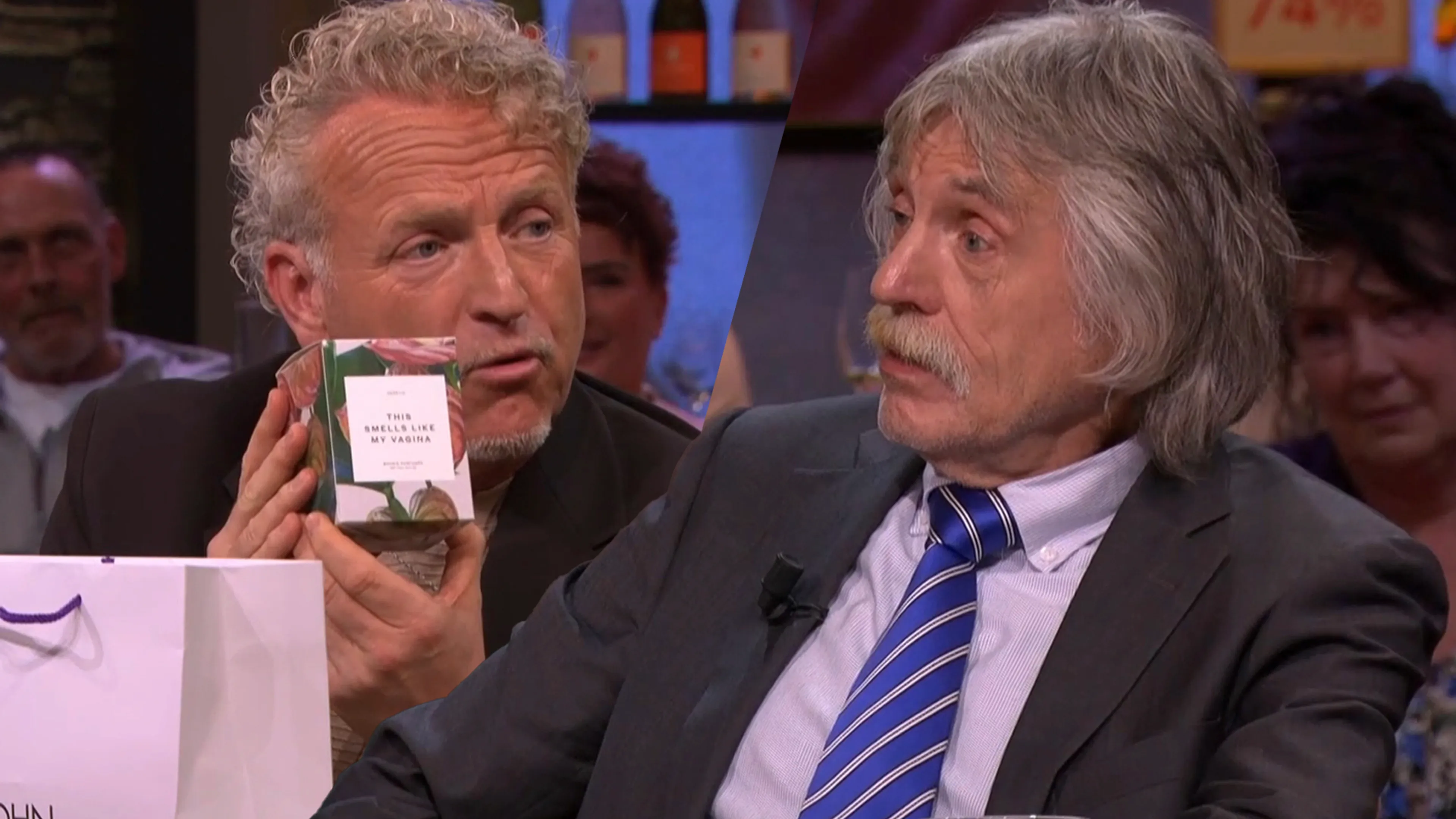Gordon wil Johan Derksen live bij Vandaag Inside insmeren met zalmsperma