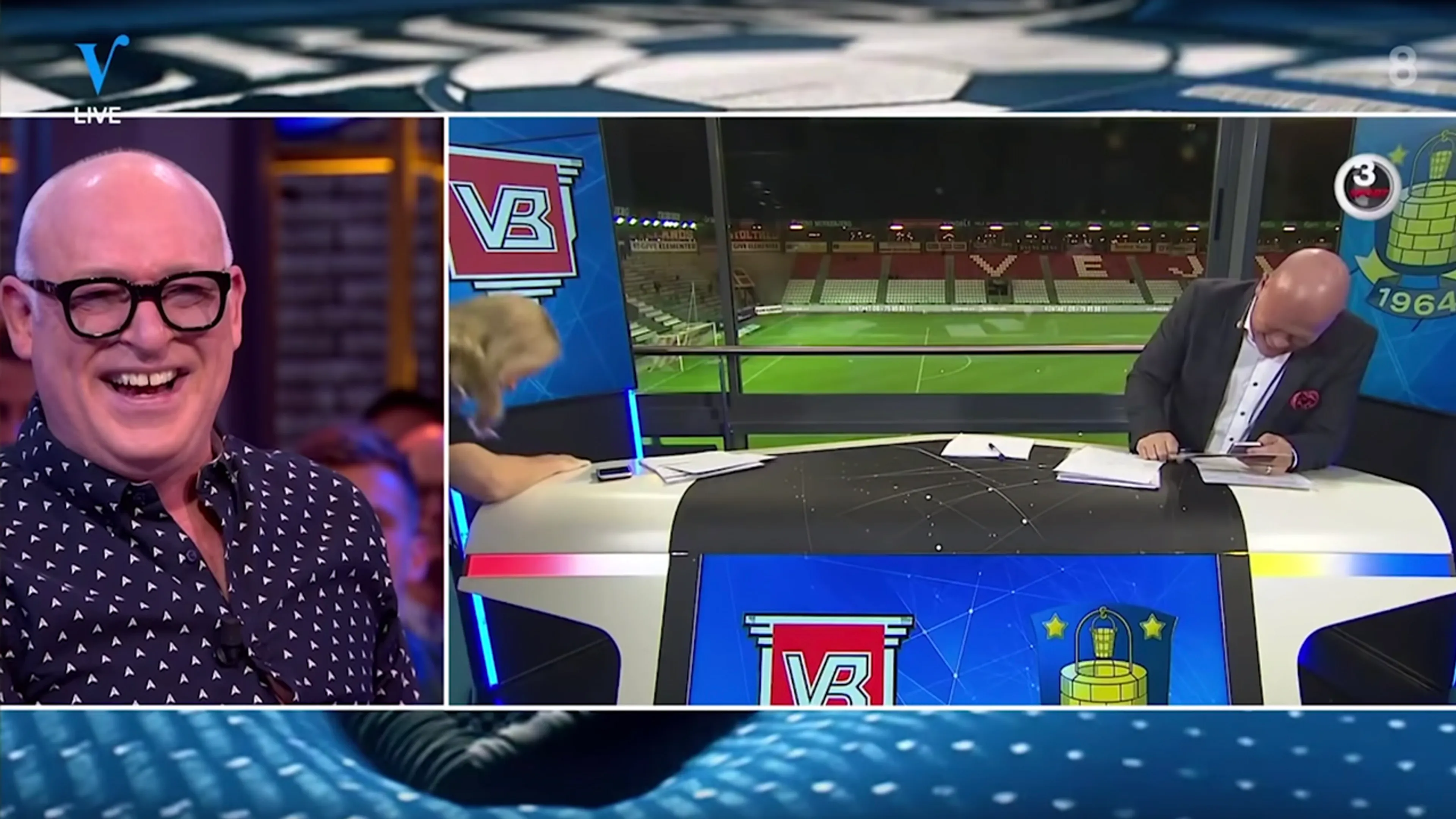 René gaat stuk om keiharde scheet op live TV