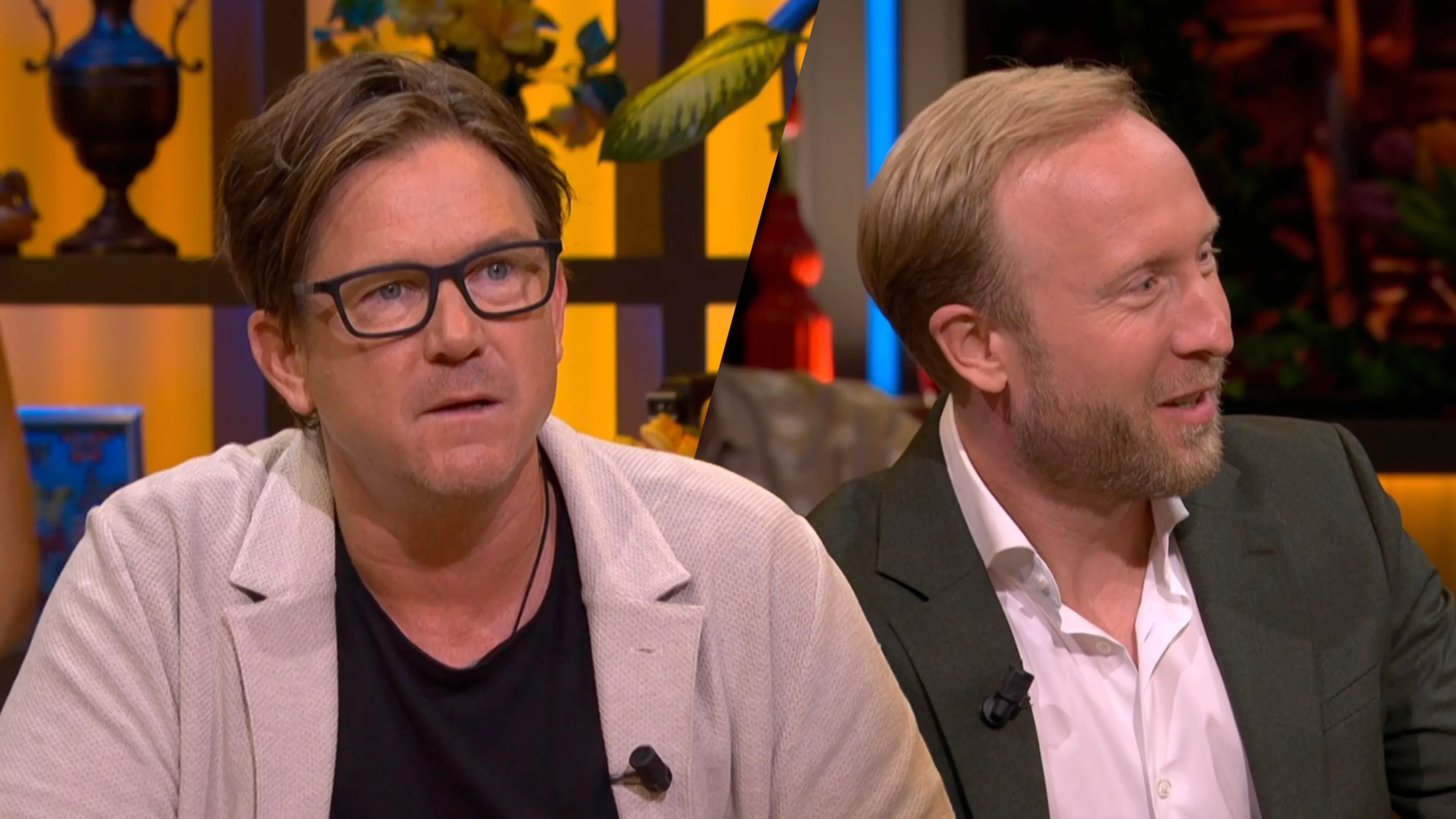 Johnny de Mol en Raymond Mens spotten bekenden in De Oranjezomer-studio: 'Hooggeëerd publiek!'