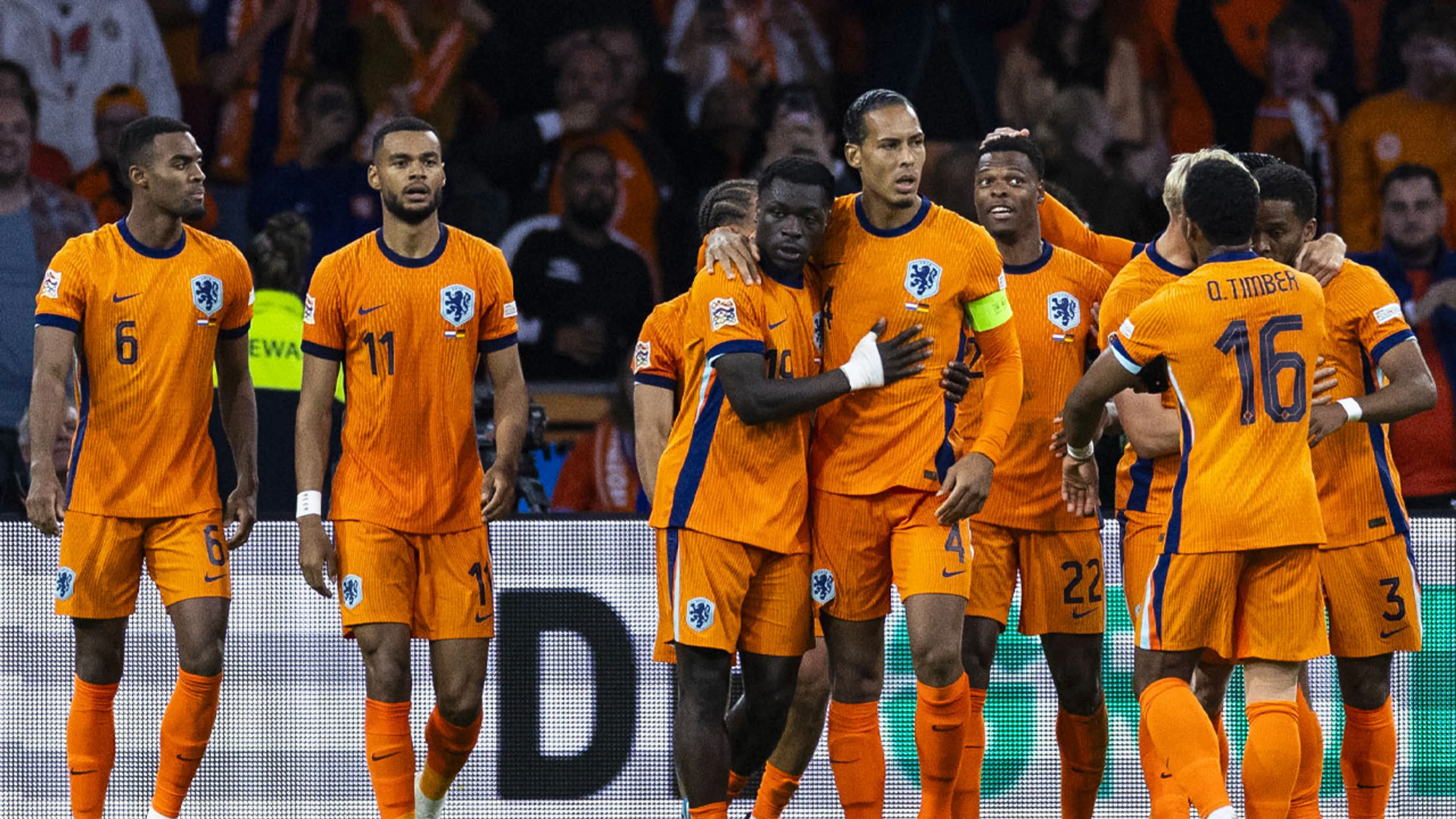 Oranje speelt gelijk tegen Duitsland in vermakelijk Nations League-duel