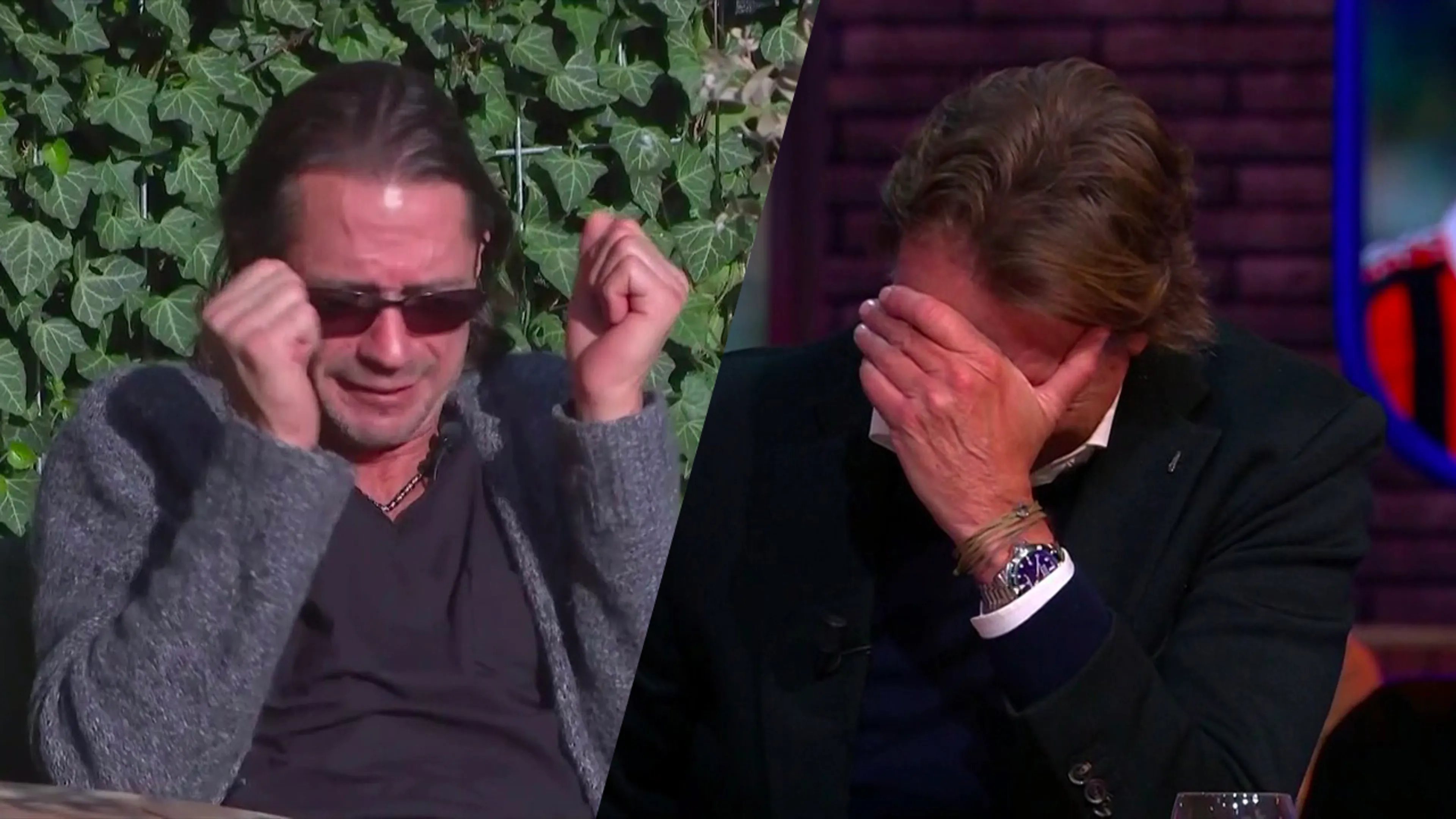 De mannen zien bom barsten bij Lang Leve de Liefde