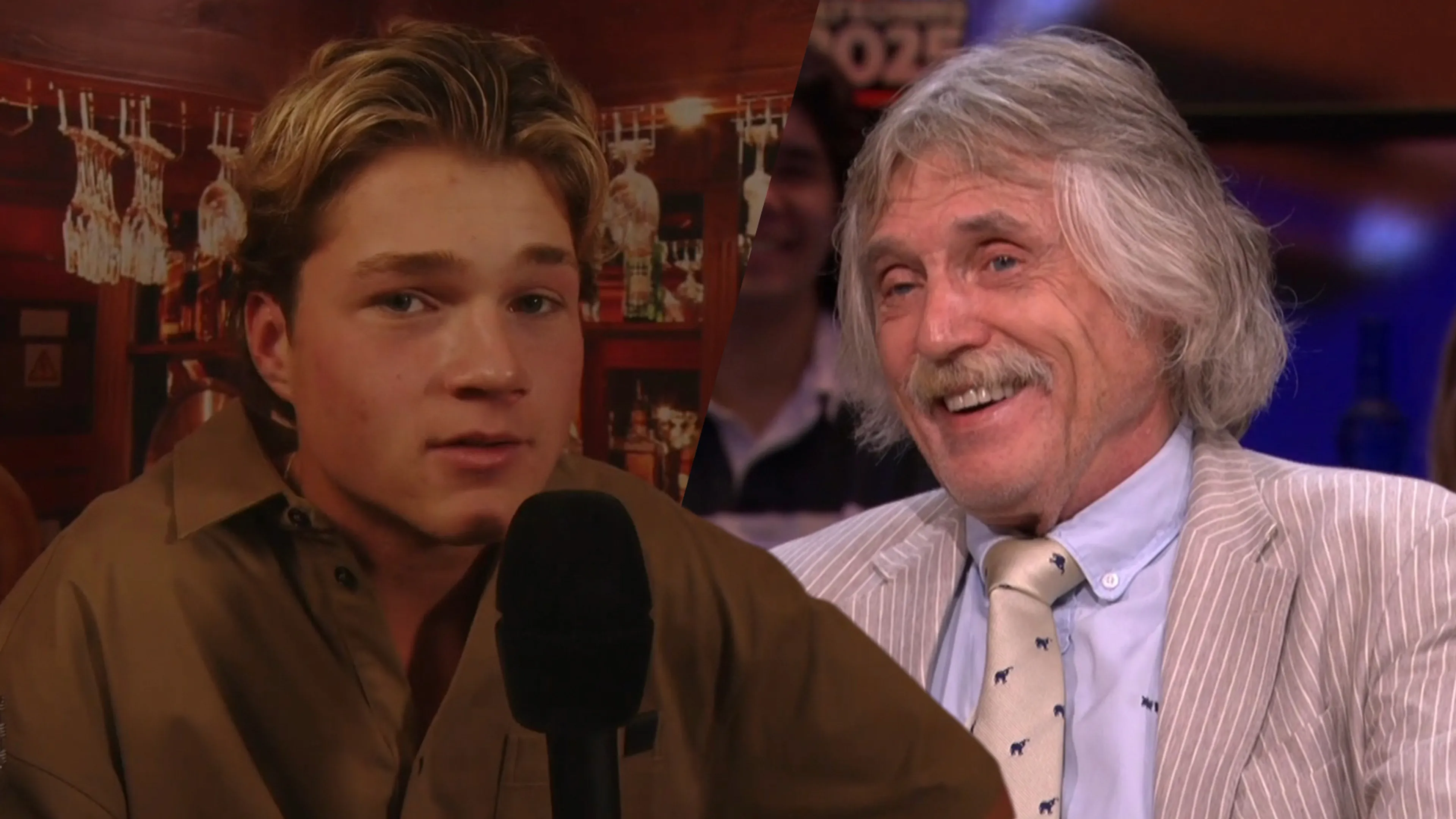 Samuel Welten heeft boodschap voor Johan Derksen: 'Ik ben het niet altijd met je eens, maar…'