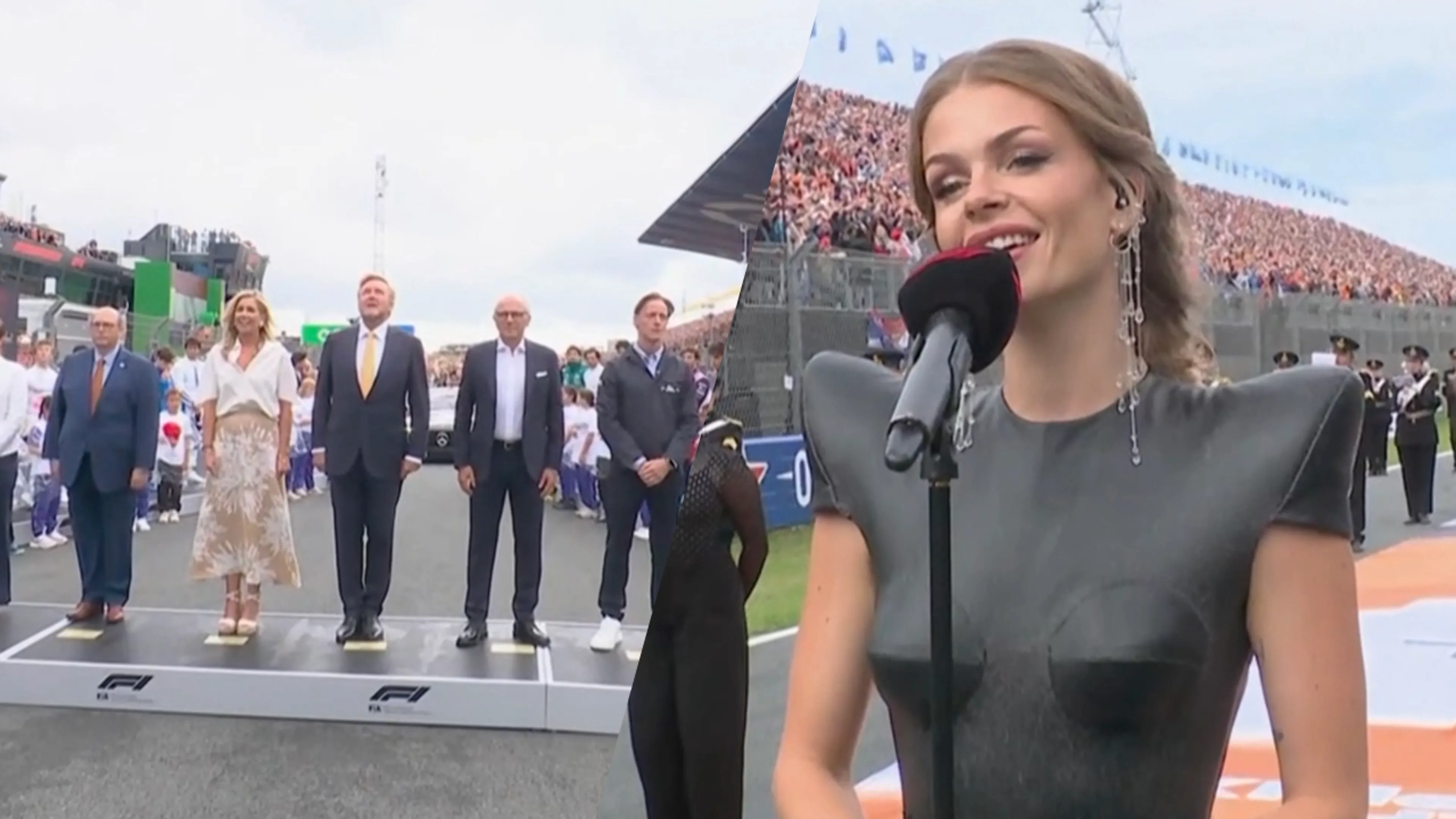 Davina Michelle zingt Wilhelmus bij laatste Dutch GP: 'Ik heb alles eruit gehaald wat erin zit'