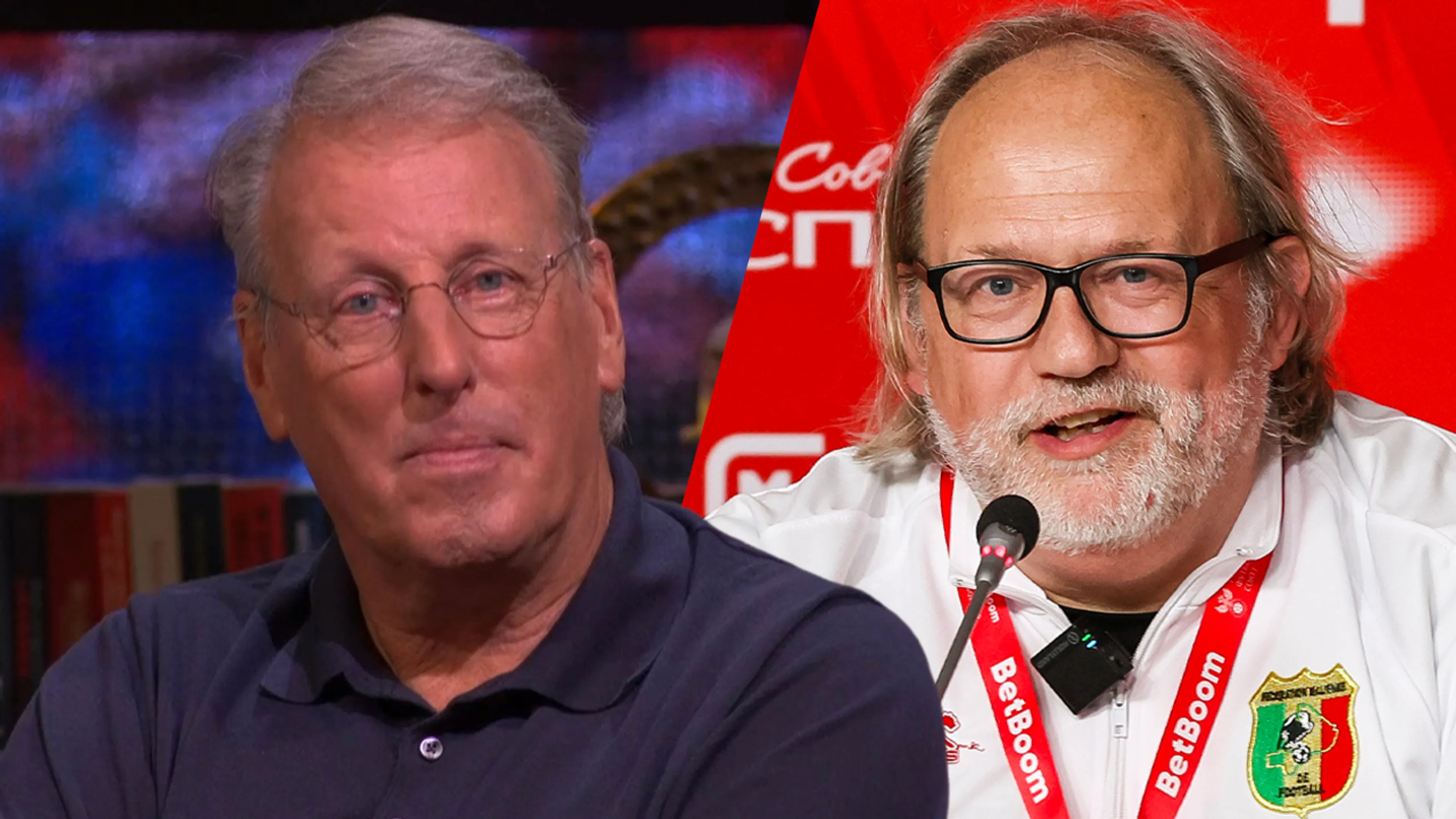 Chris Woerts en Tom Saintfiet zaterdag te gast bij Het Oranje Café