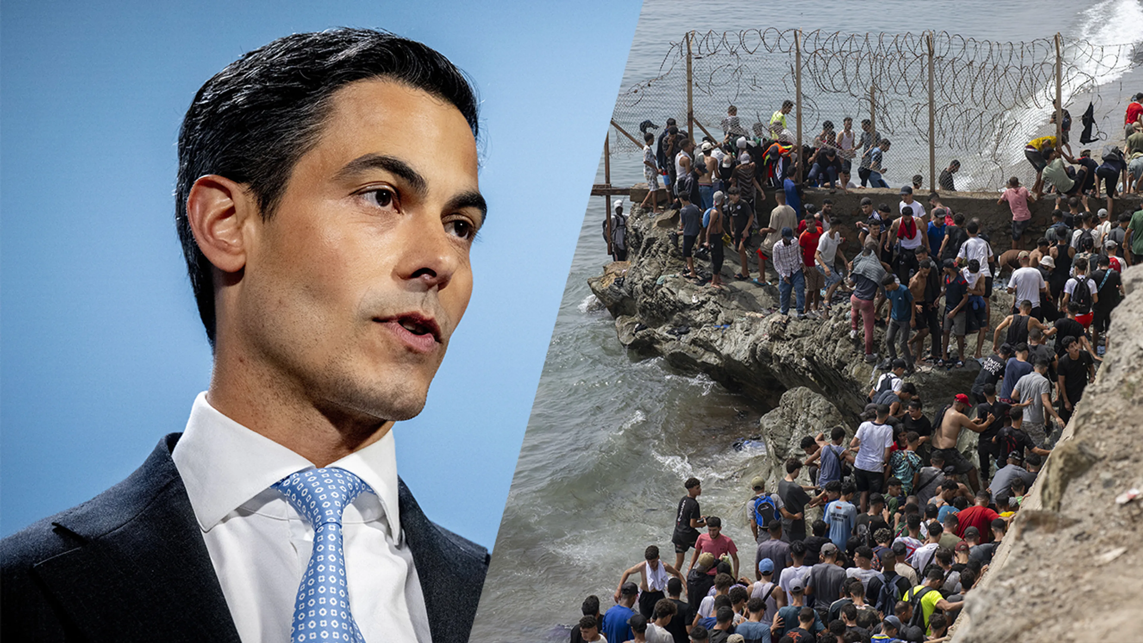 Premier Rob Jetten spreekt zich uit over massale bestorming van Ceuta