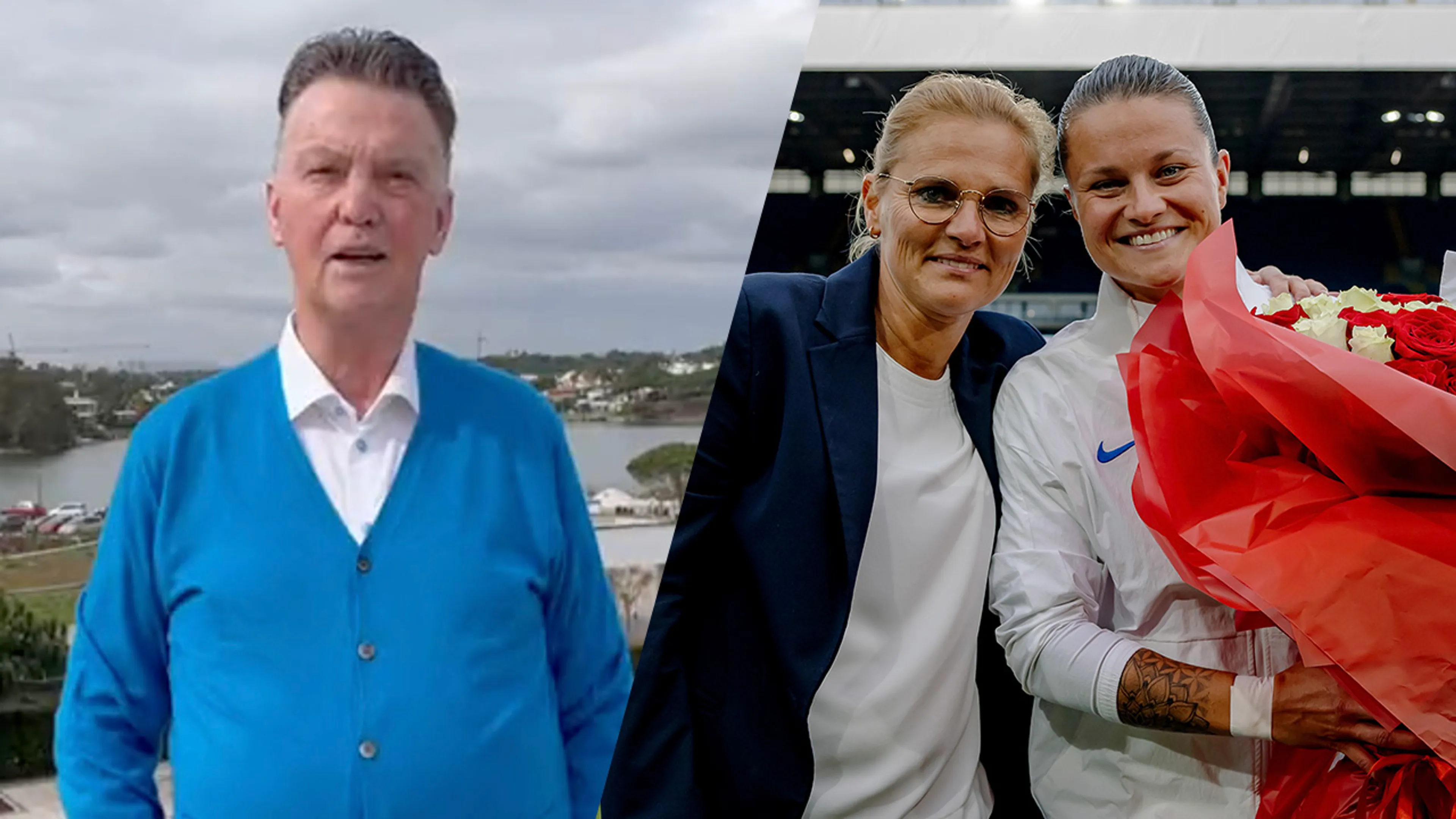 Louis van Gaal neemt video op voor Sherida Spitse: 'Ik hou van je'