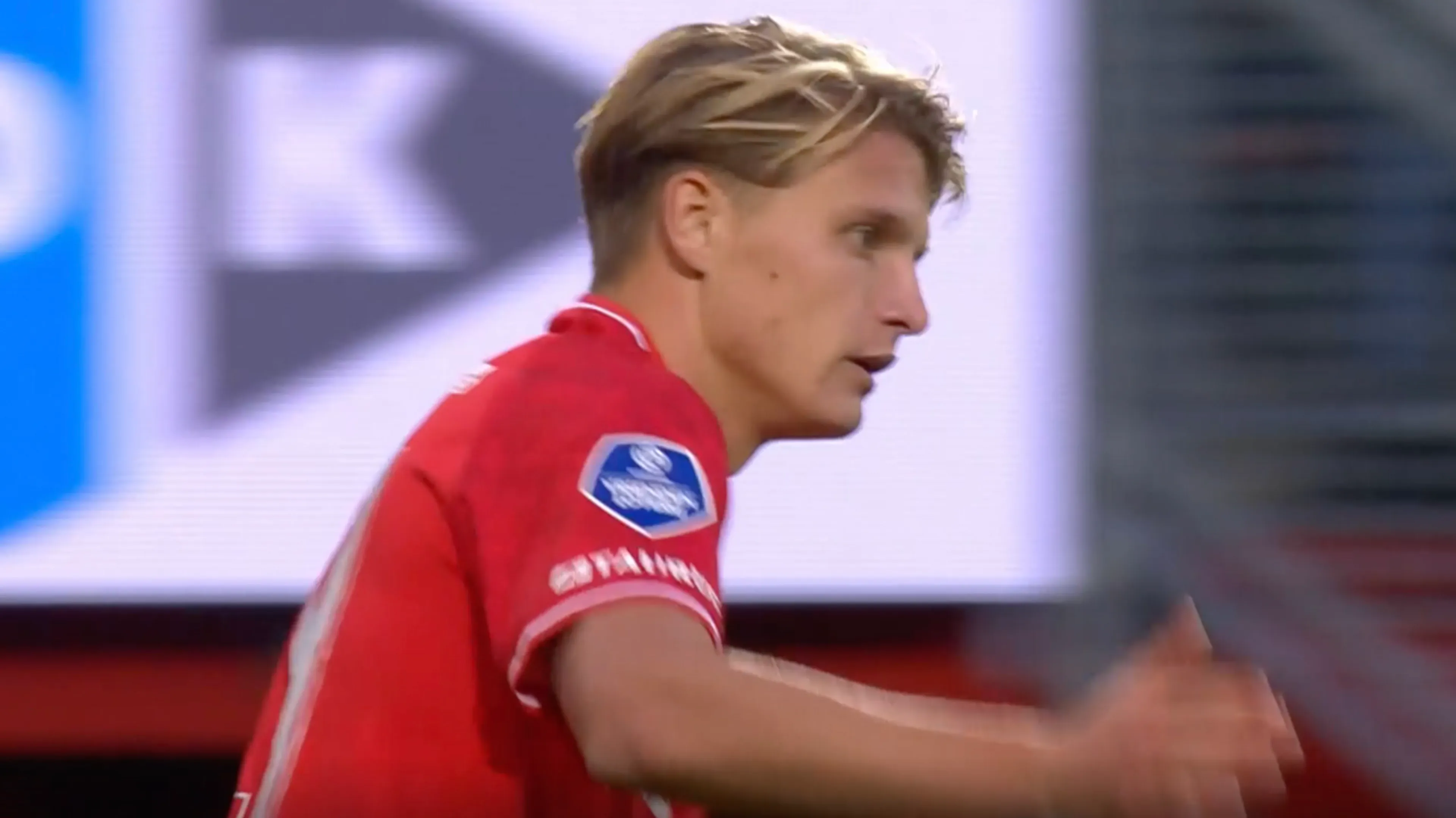 KANS: Sem Steijn raakt de paal na mooie pass Pröpper