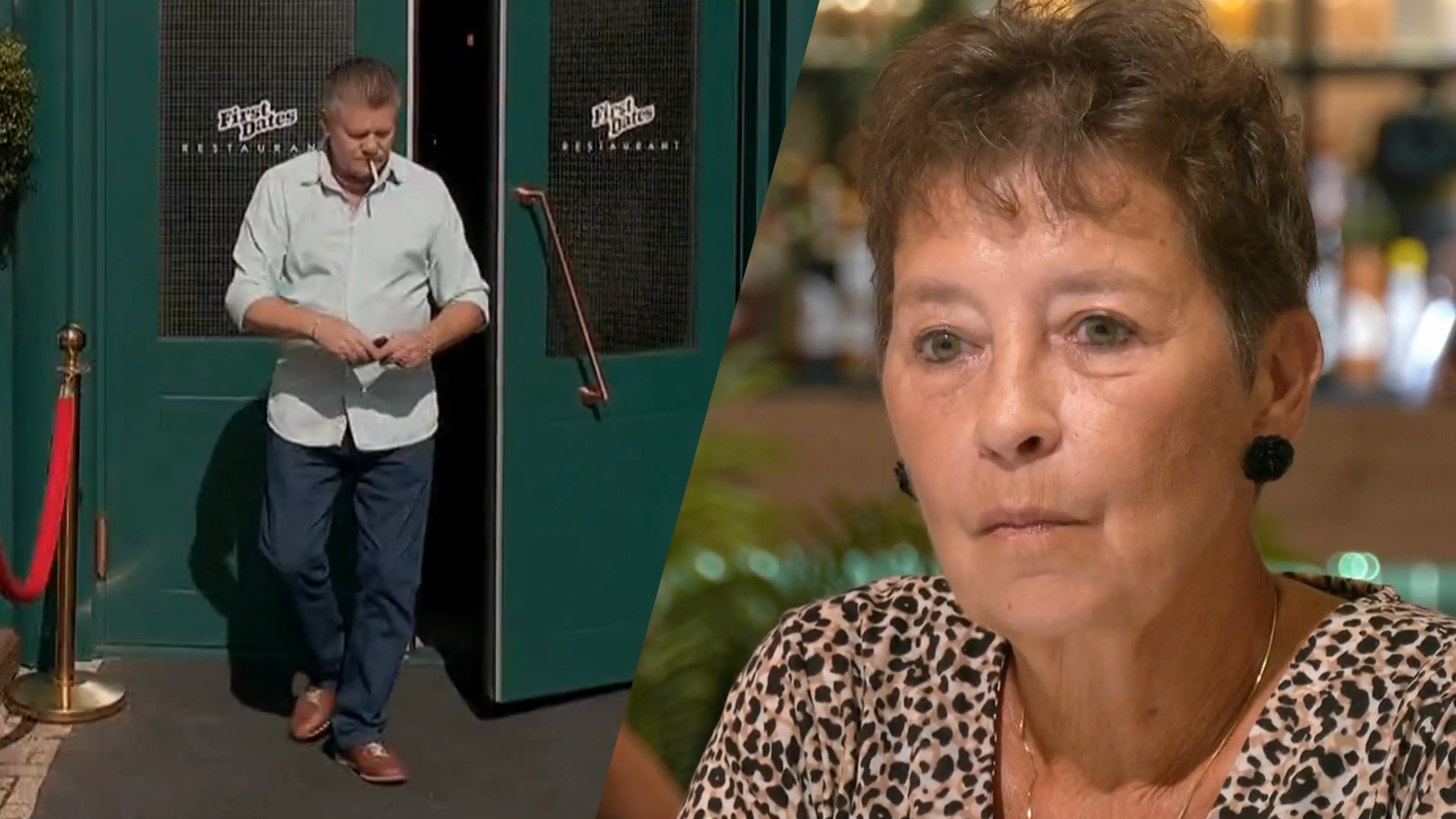 Vrijgezel Jan (68) vertrekt met smoesje van First Dates-tafel en gaat stiekem roken