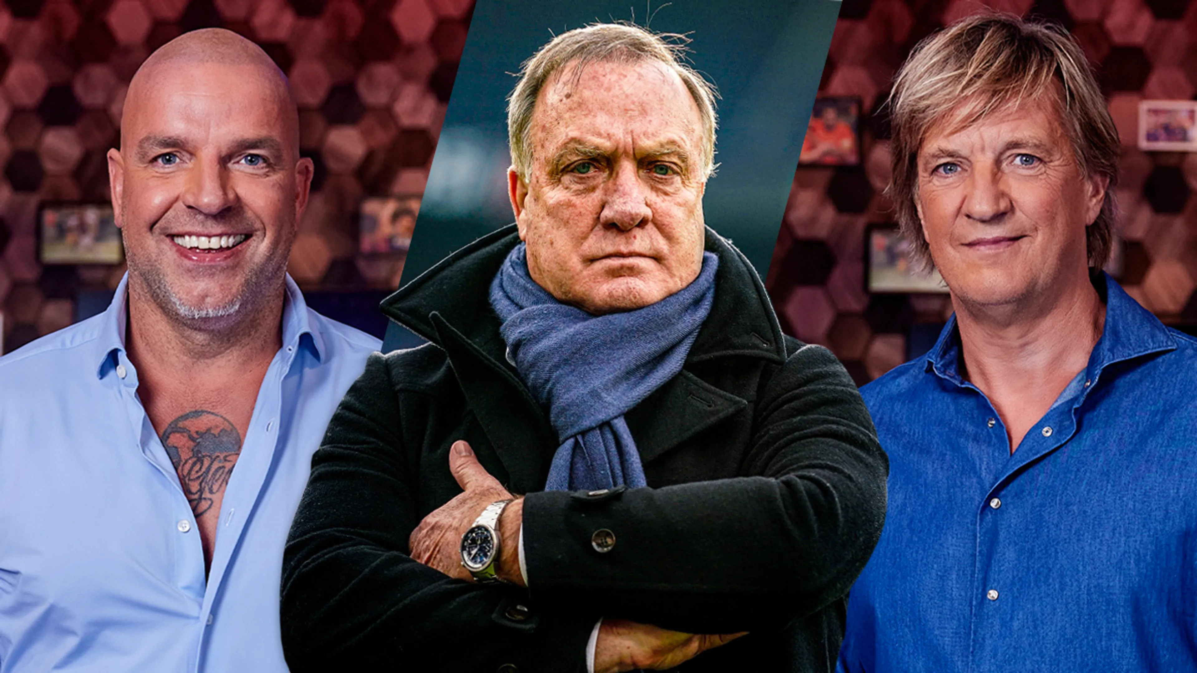 Dick Advocaat, Wim Kieft en Andy van der Meijde maandag aan tafel bij Veronica Offside!