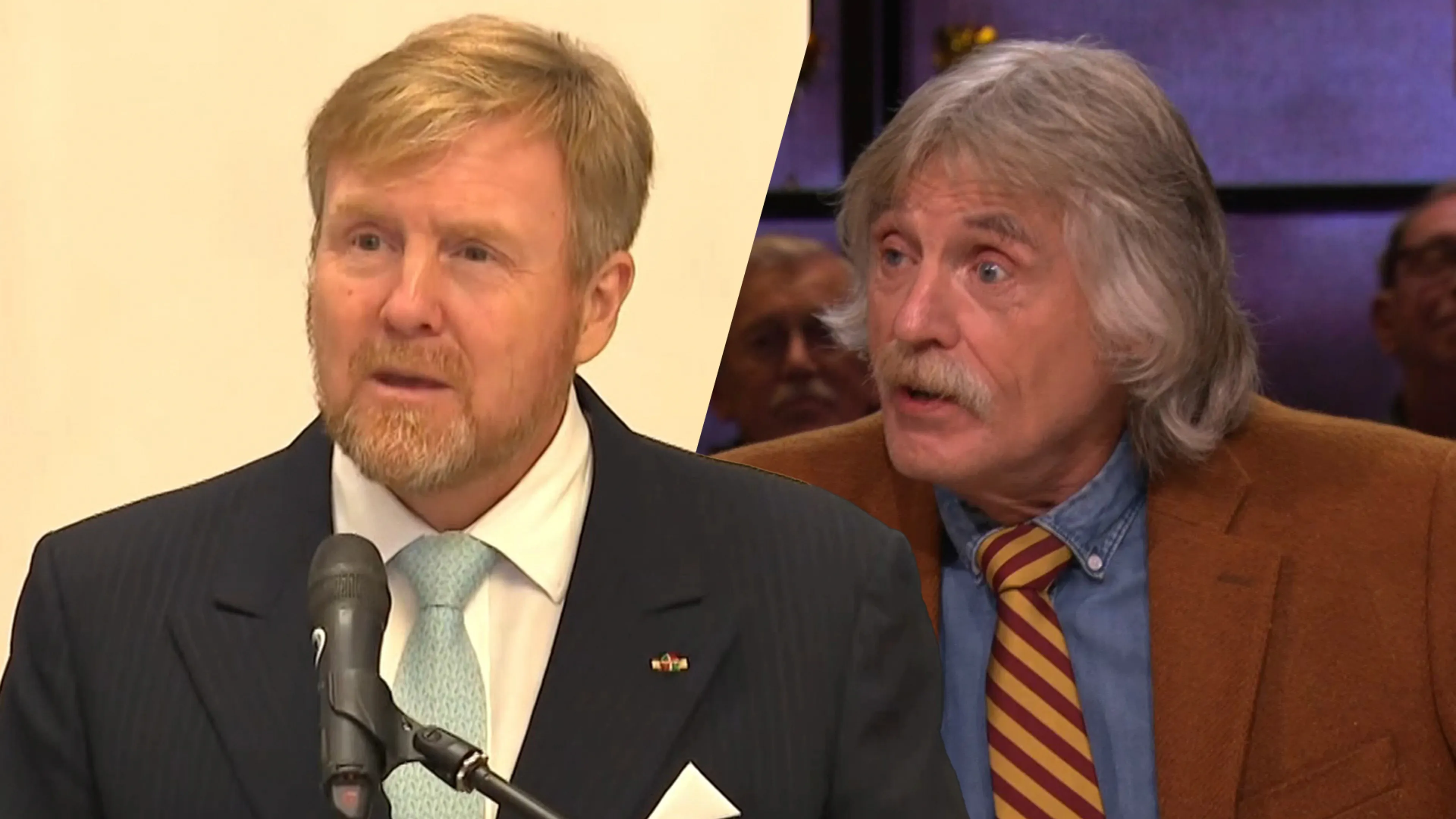 Vandaag Inside-tafel ziet koning Willem-Alexander zich opnieuw verspreken: 'Wat zegt hij nou?!'