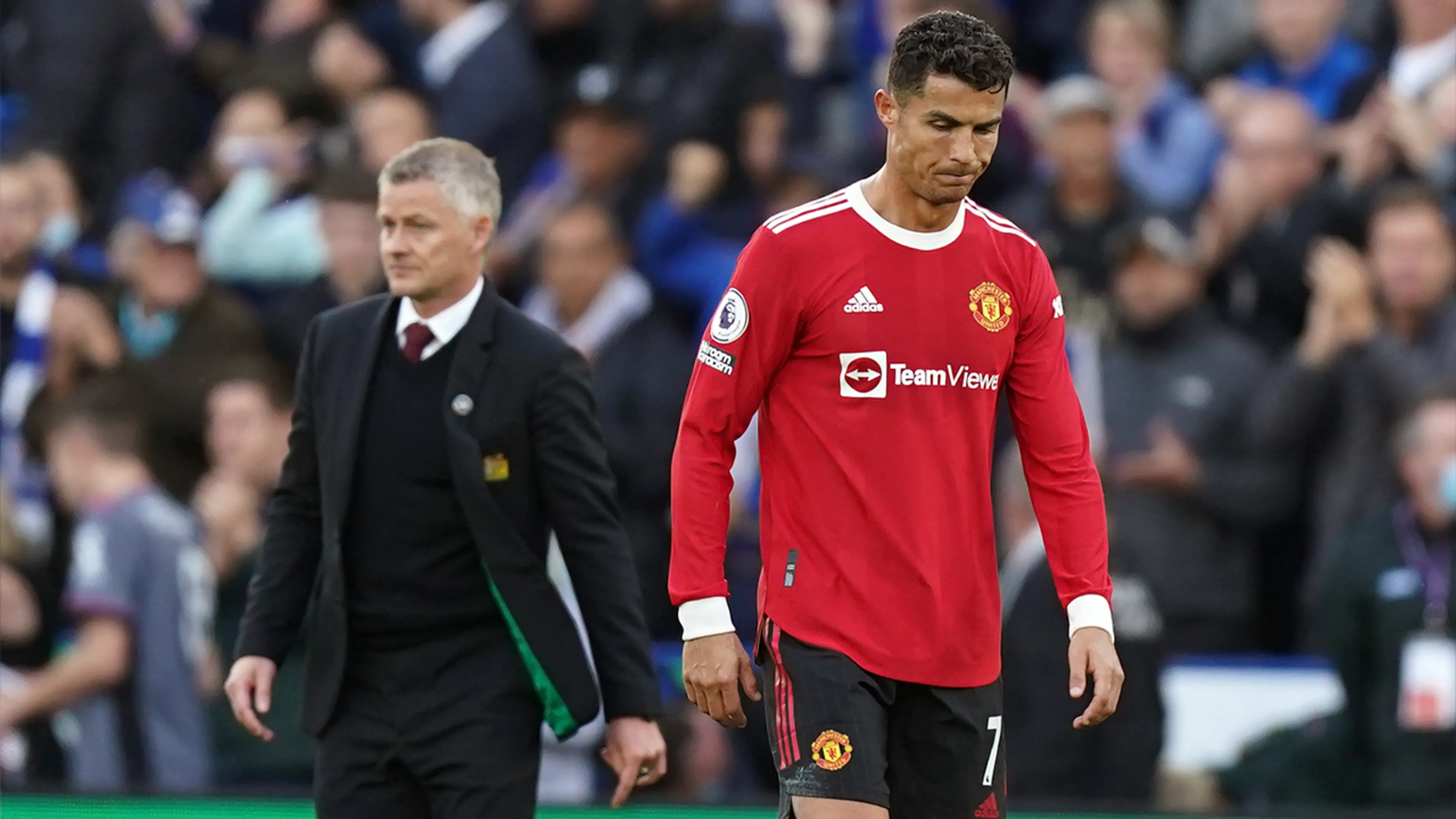 Cristiano Ronaldo neemt op social media afscheid van Solskjaer