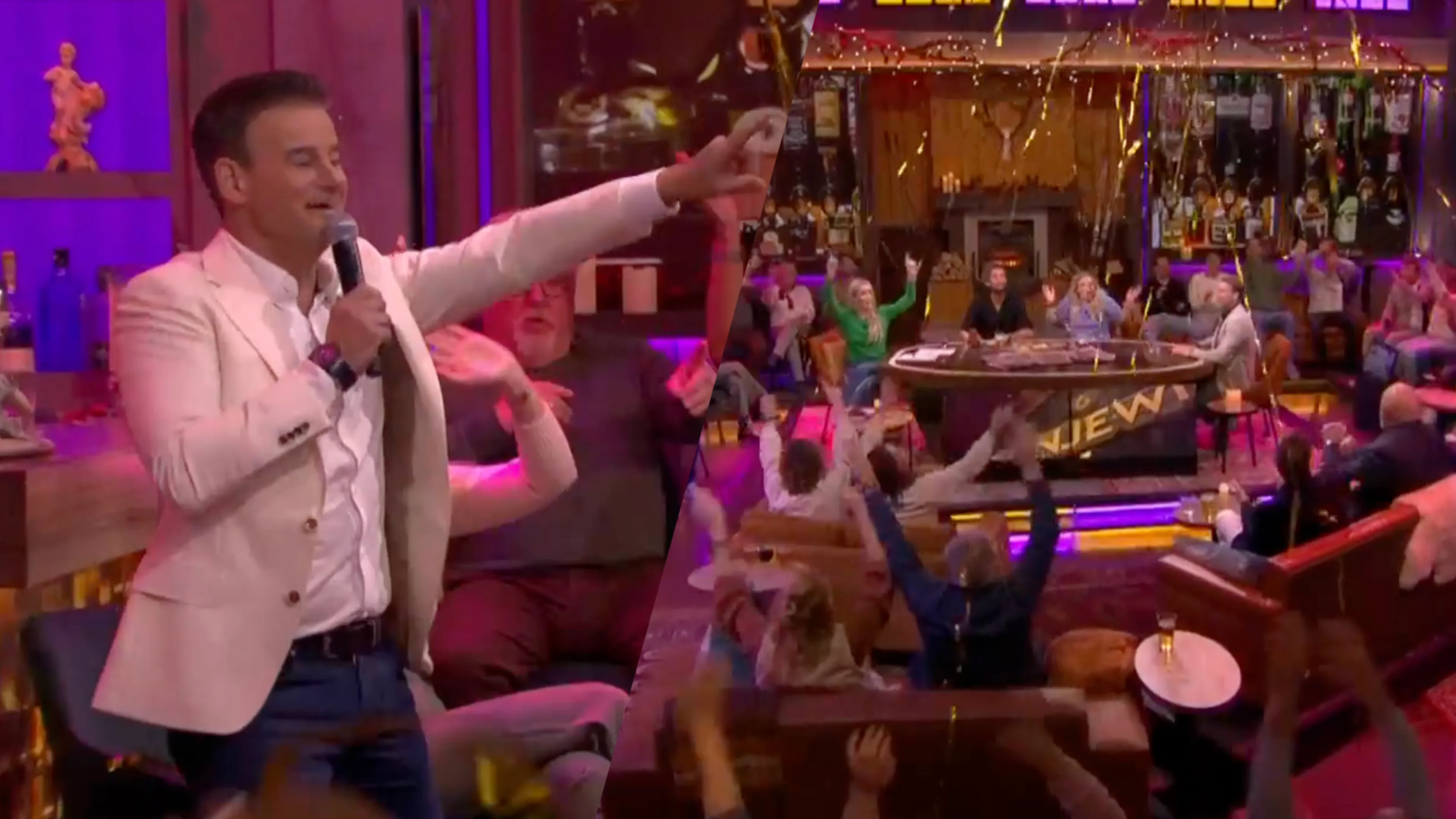 Wilfred zorgt met 'Zomaar Een Avond In De Kroeg' voor feest in De Oranjewinter-studio!