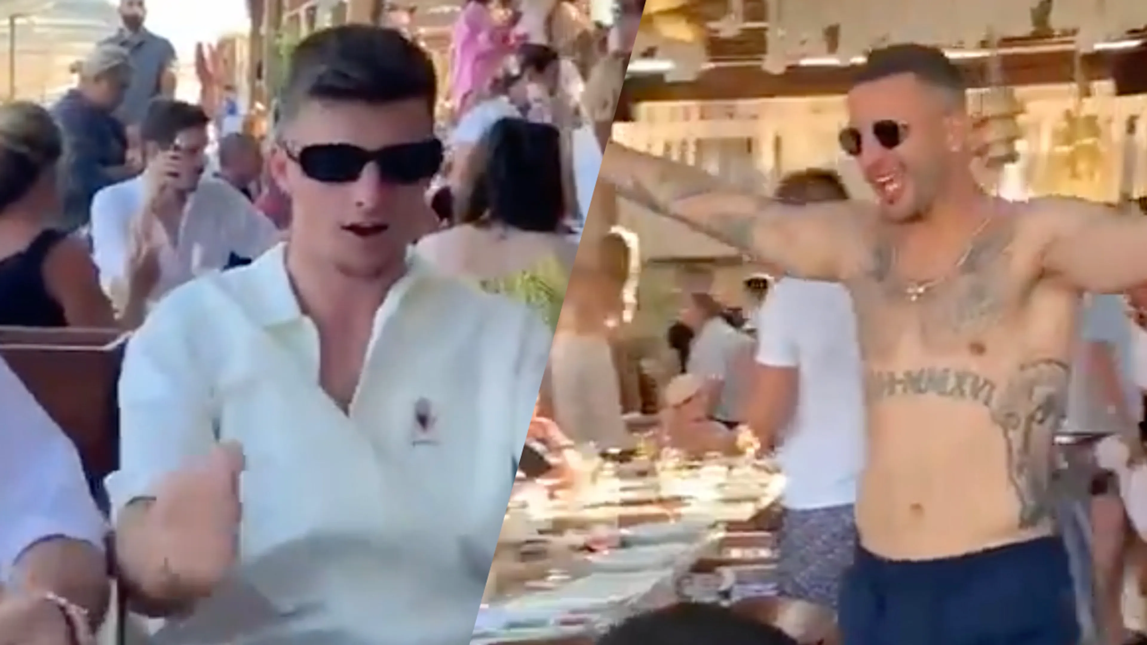 Heerlijke vakantiebeelden: Engelse spelers gaan los op 'Sweet Caroline'