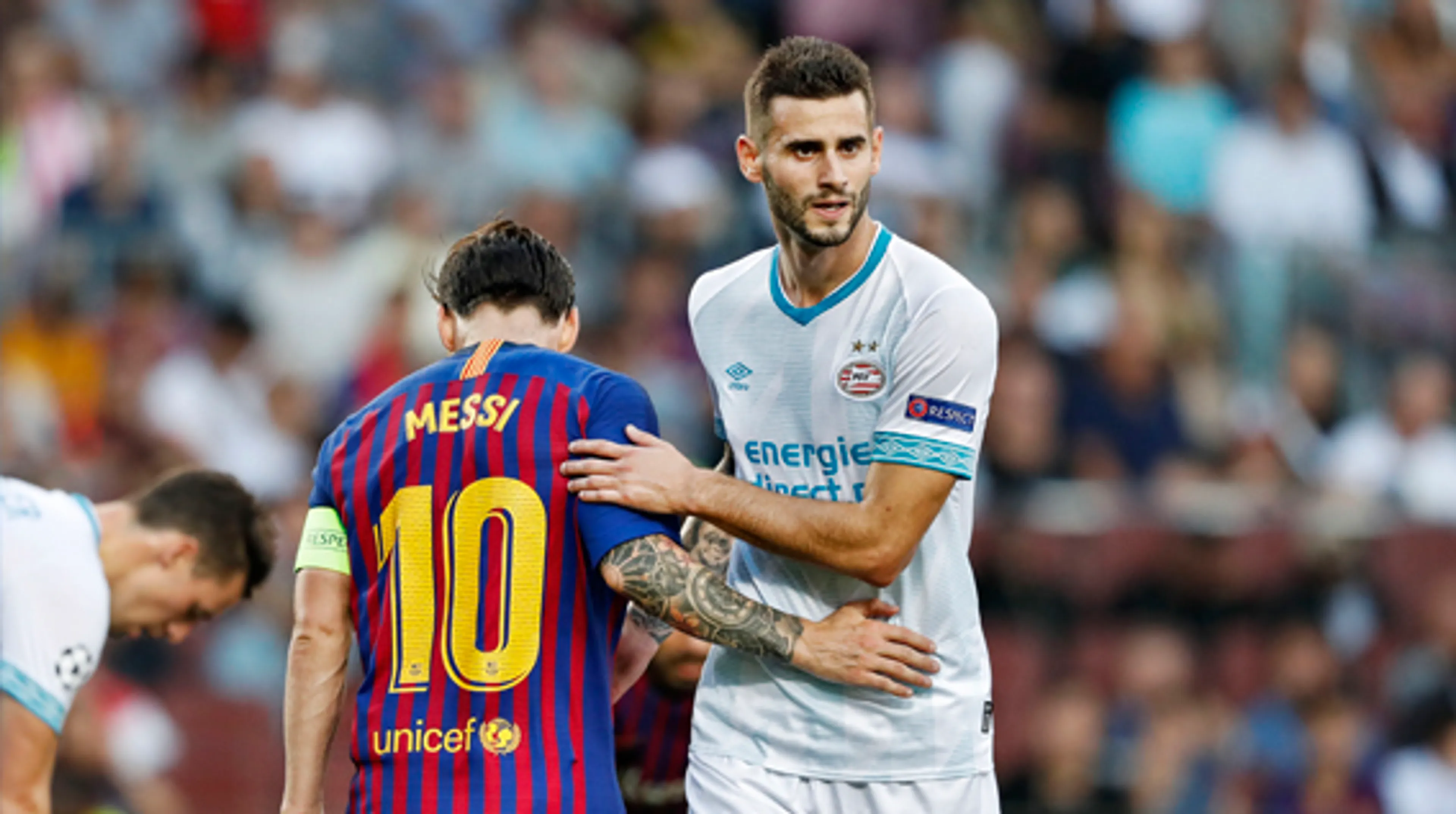 PSV met Pereiro en Hendrix tegen Barça