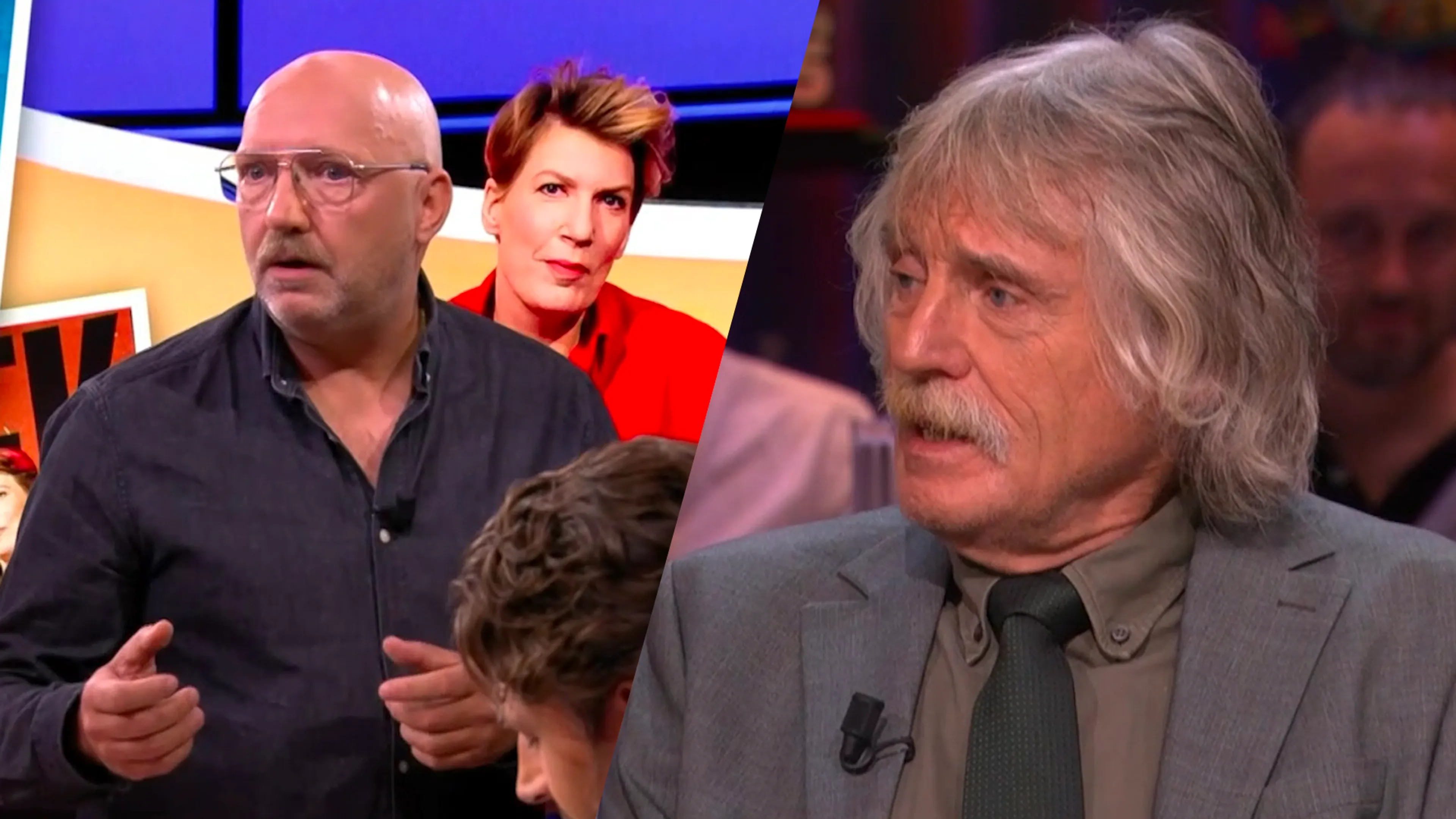 Johan Derksen zag Ruben van der Meer column van Paulien Cornelisse uitbeelden: 'Tenenkrommend!'