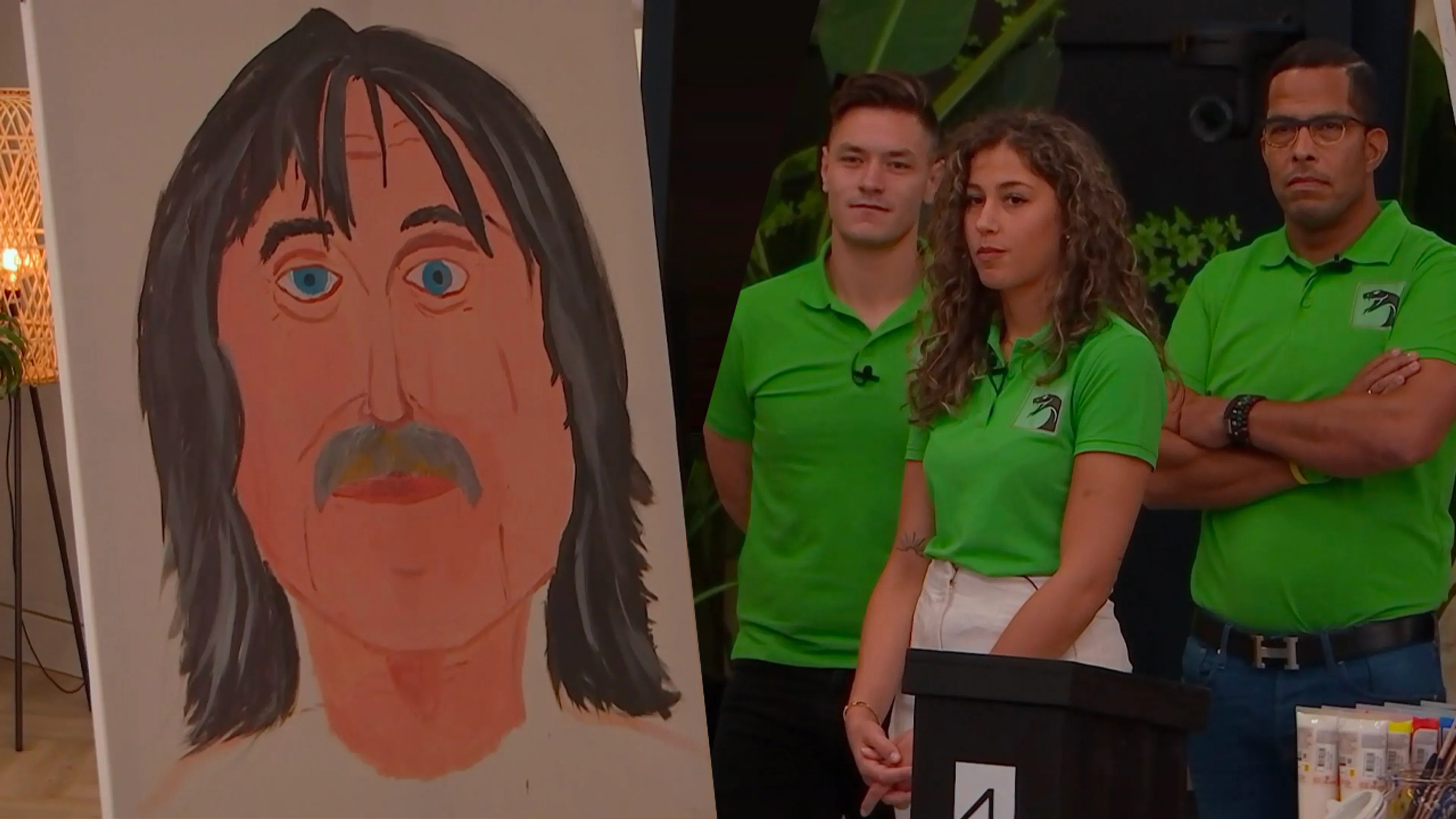 Johan Derksen niet herkend tijdens schilderopdracht in realityshow De Bondgenoten: ‘Hans Klok?’