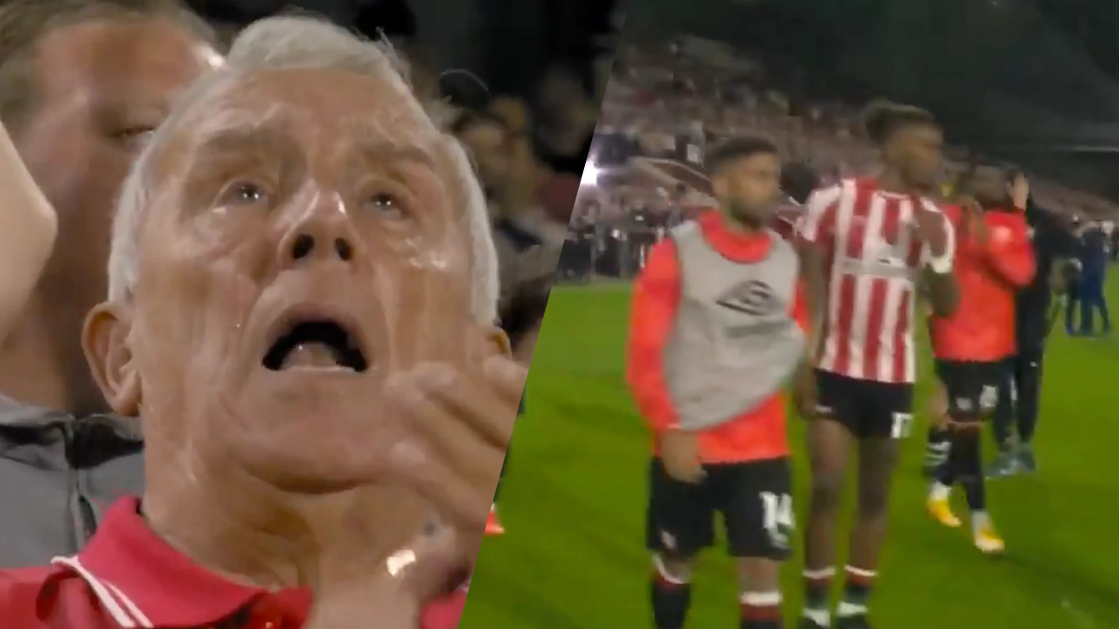 VIDEO: Brentford-fan in tranen na knappe overwinning op Arsenal