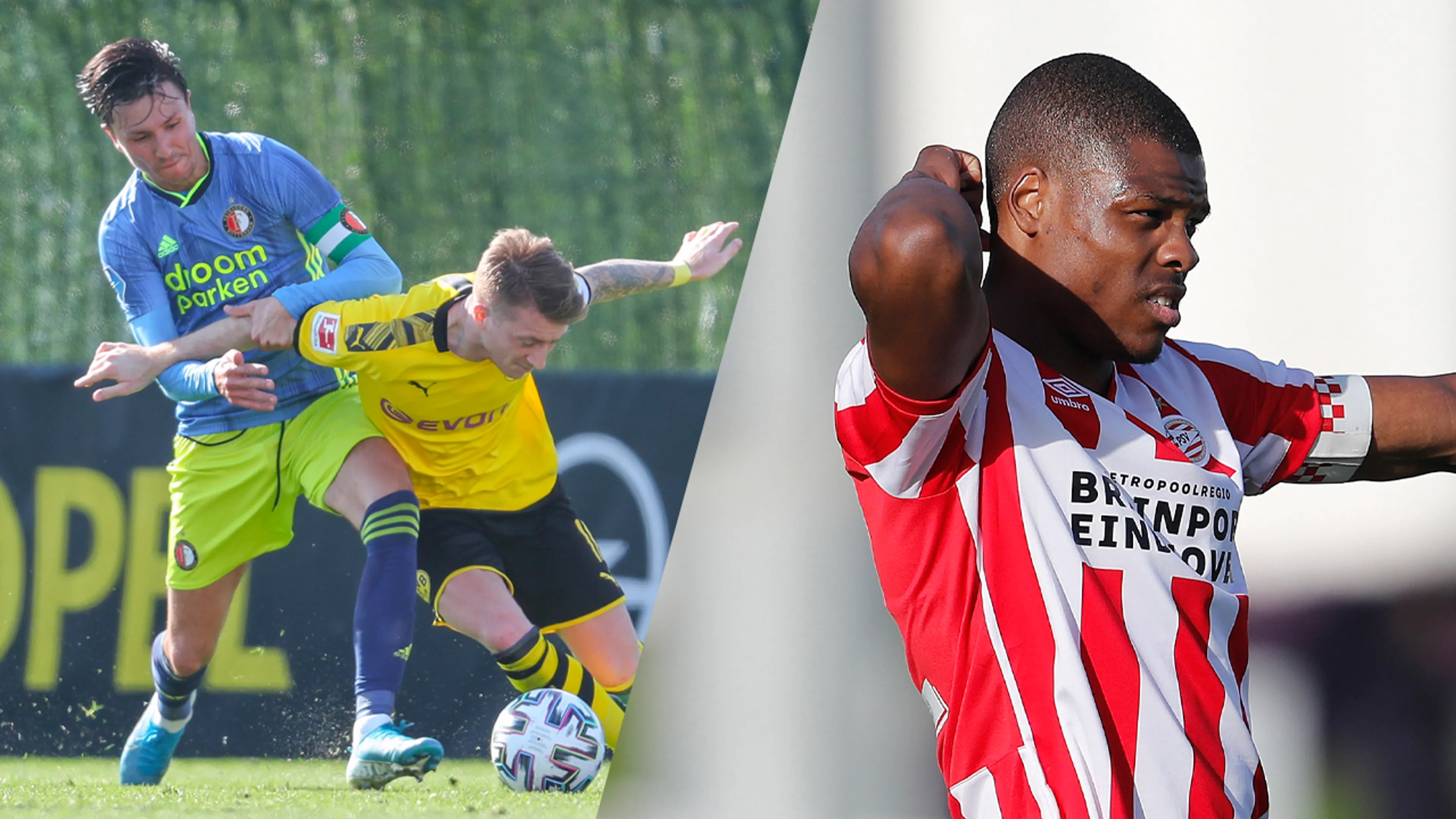 Feyenoord onderuit tegen Dortmund, PSV verliest van Eupen