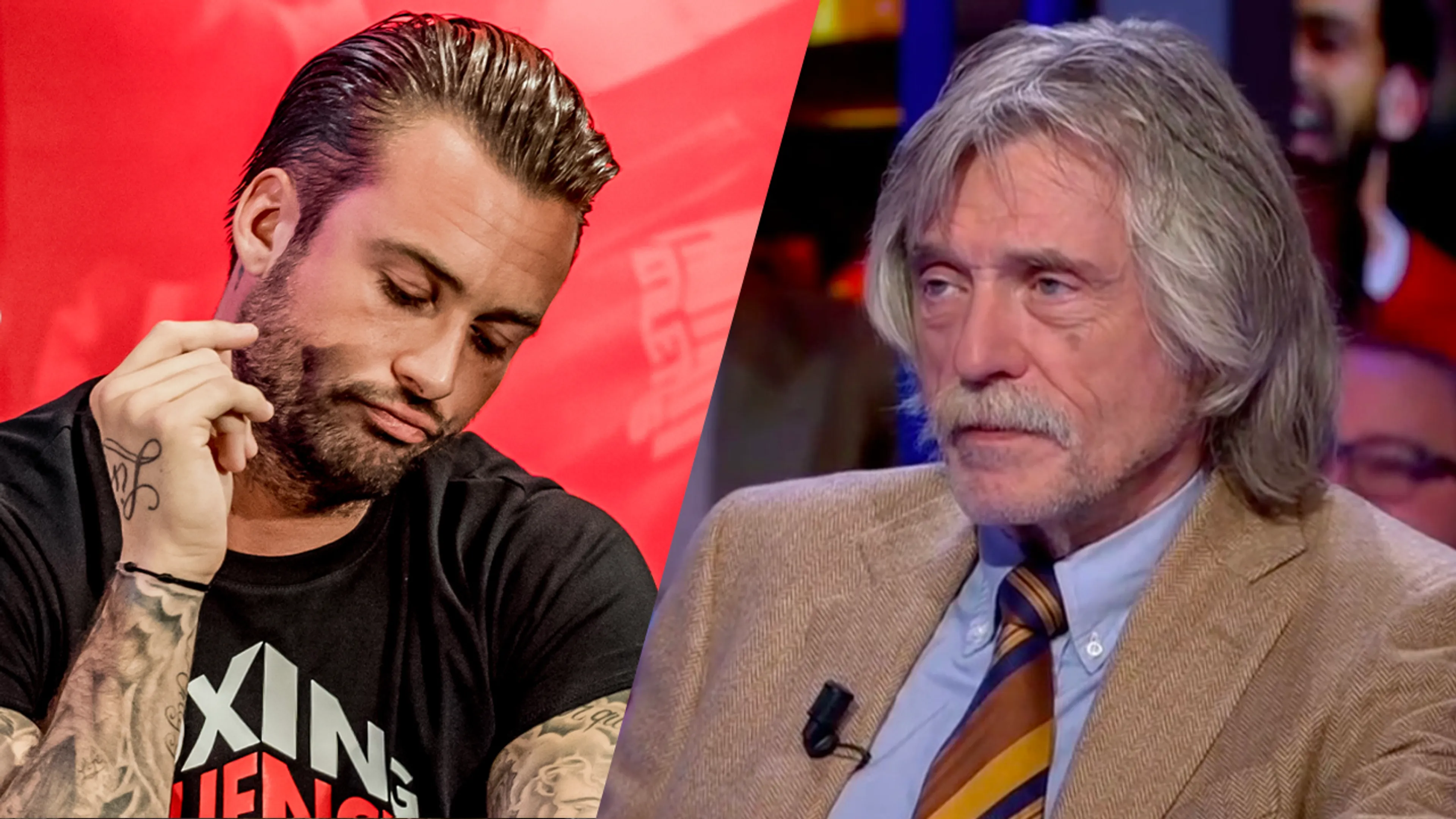CLASSIC: Johan pakt 'klootzakje' Dave Roelvink hard aan
