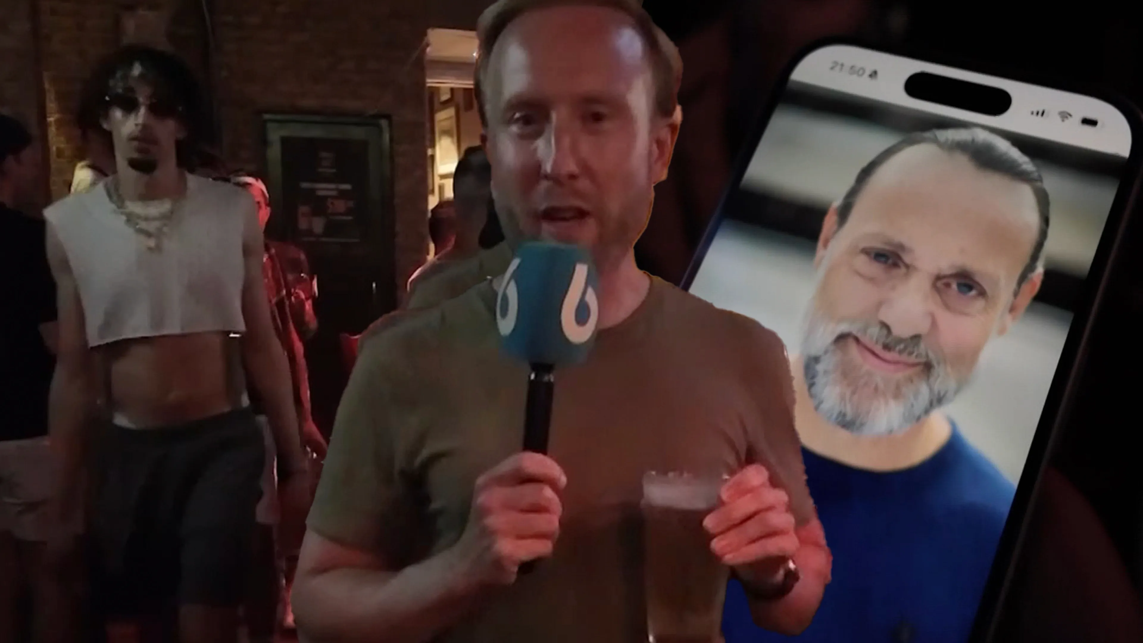 Raymond Mens laat Hugo Borst keuren in Amerikaanse gaybar