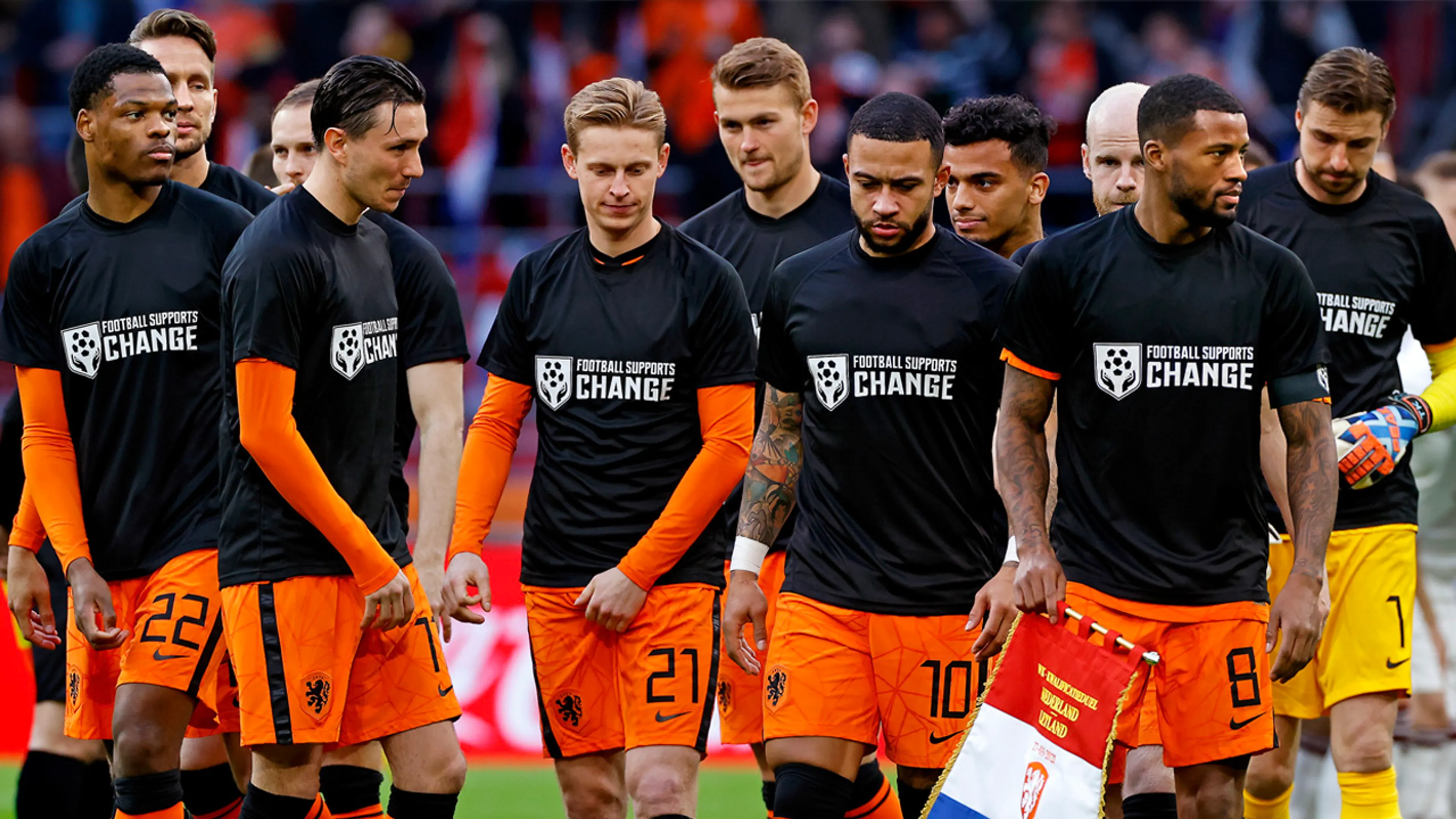 KNVB: 'Statement spelers droeg bij aan vooruitgang in Qatar'