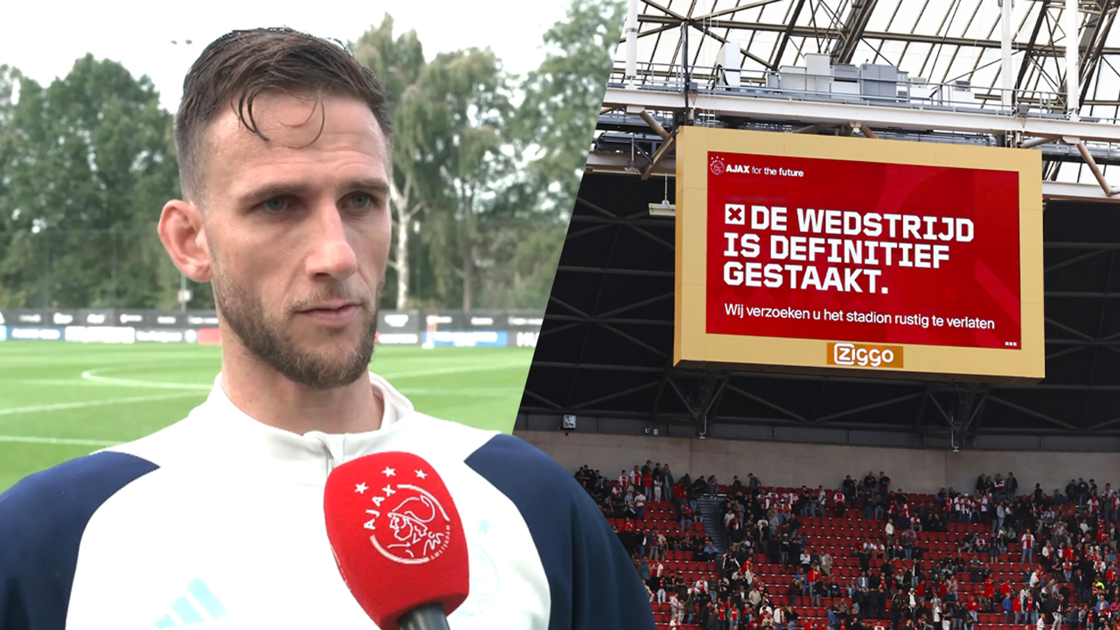 Van den Boomen over gestaakte Klassieker: 'Als wij beter presteren, zou het niet gebeuren'