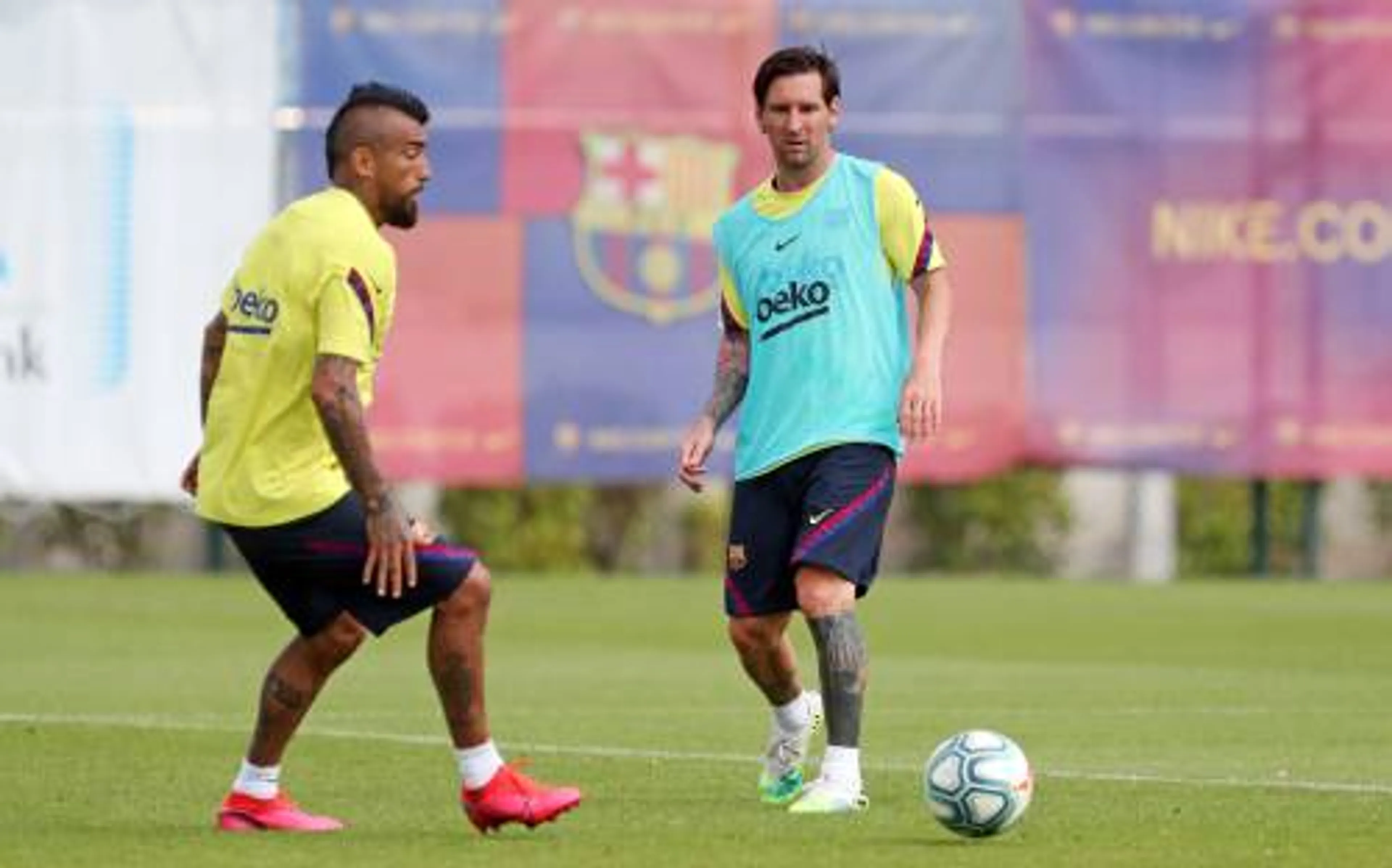 Messi hervat groepstraining Barcelona