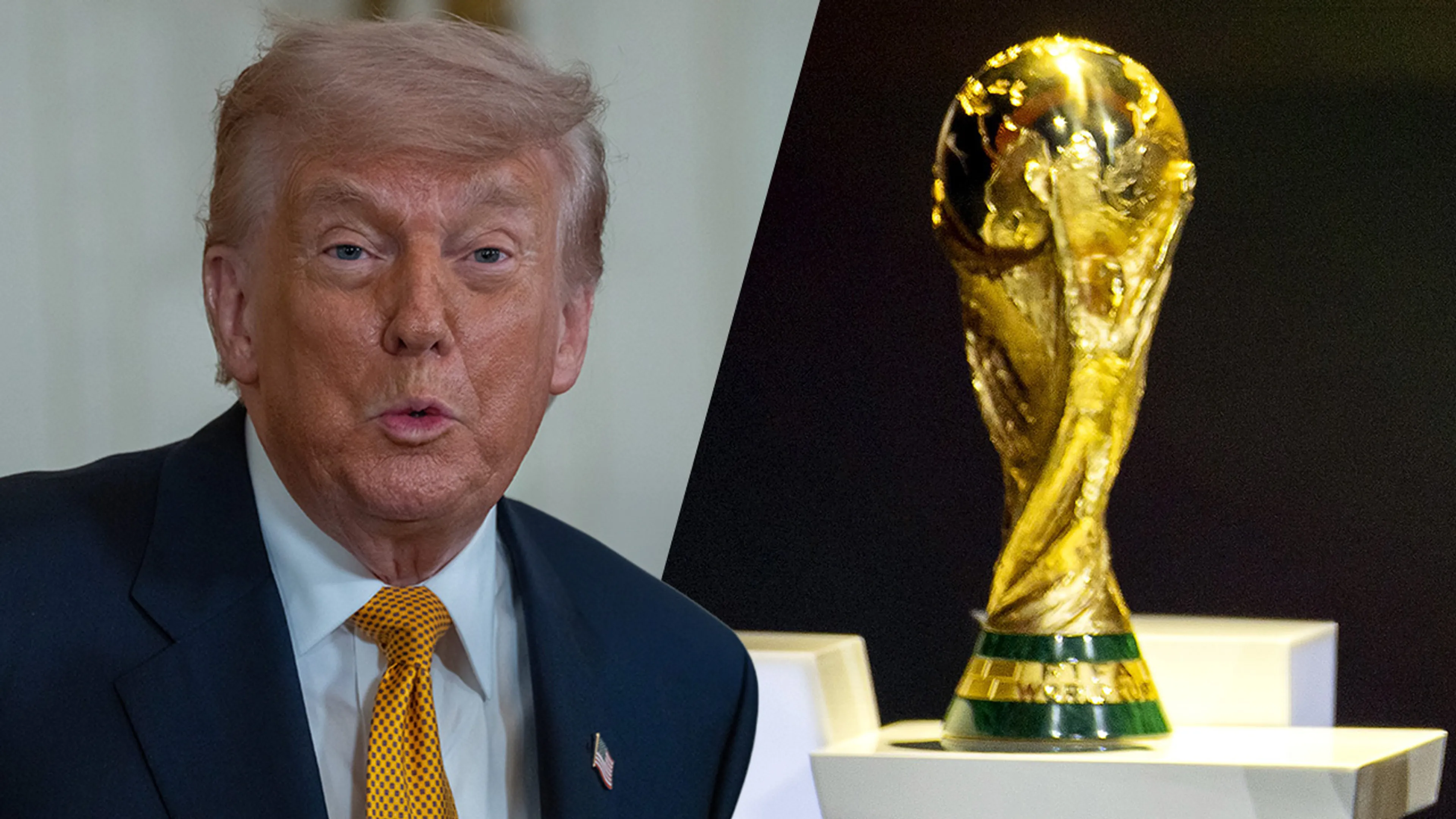 Donald Trump verbaasd door hoge ticketprijzen voor WK: ’Zelf zou ik het ook niet betalen’