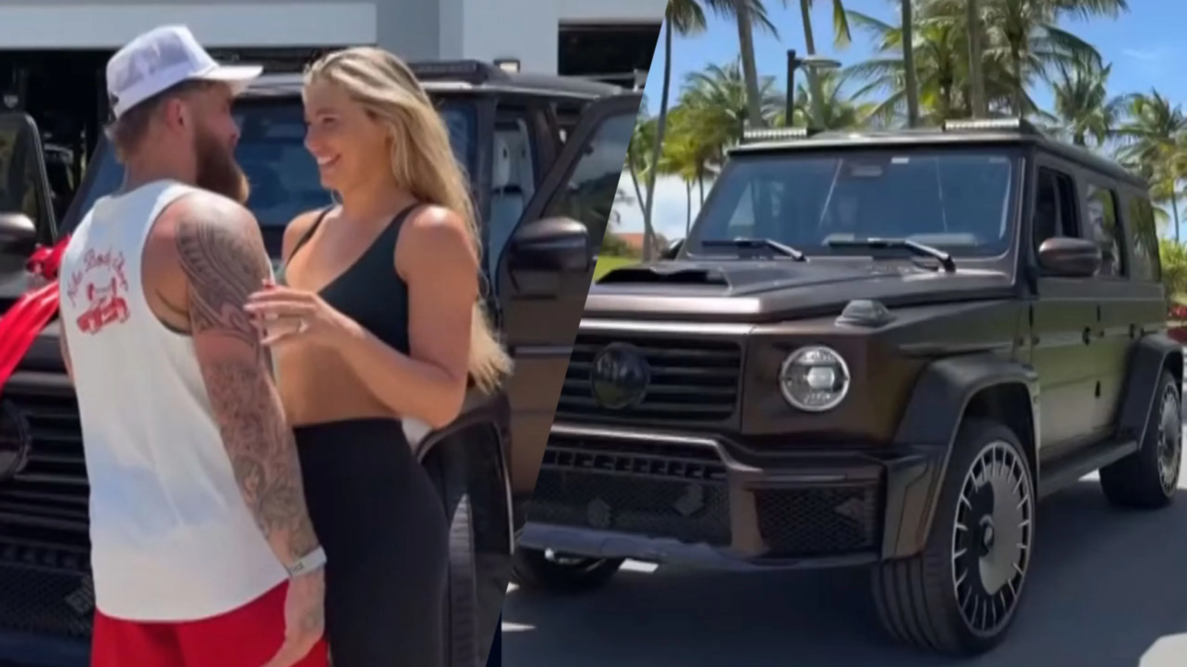 Jutta Leerdam krijgt G-Wagon van Jake Paul cadeau