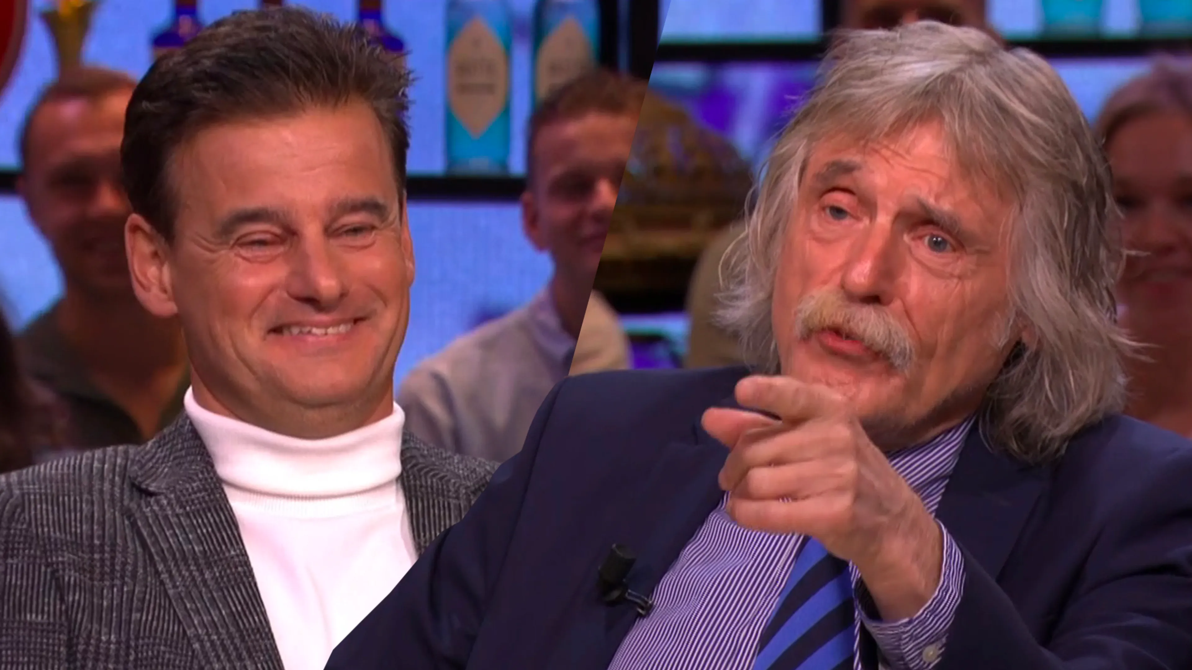 Johan klaar met Wilfred: 'Met je kut coltruitje, ik zal ‘m een keer over je kop trekken!'