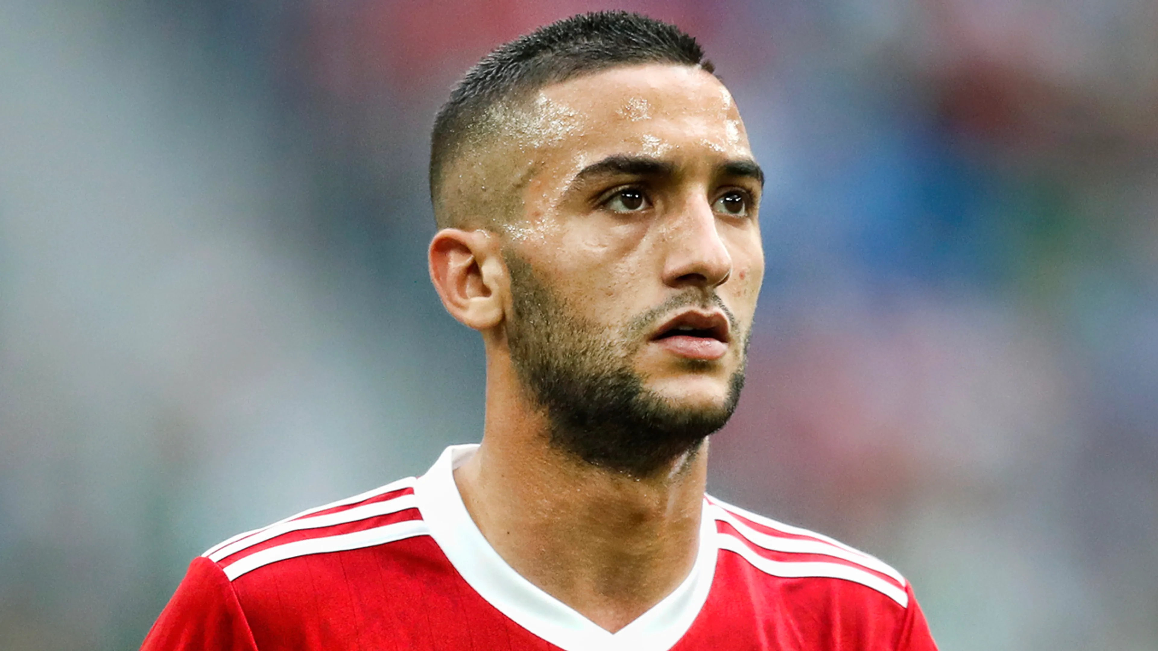 Ziyech schittert ook in shirt van Marokko