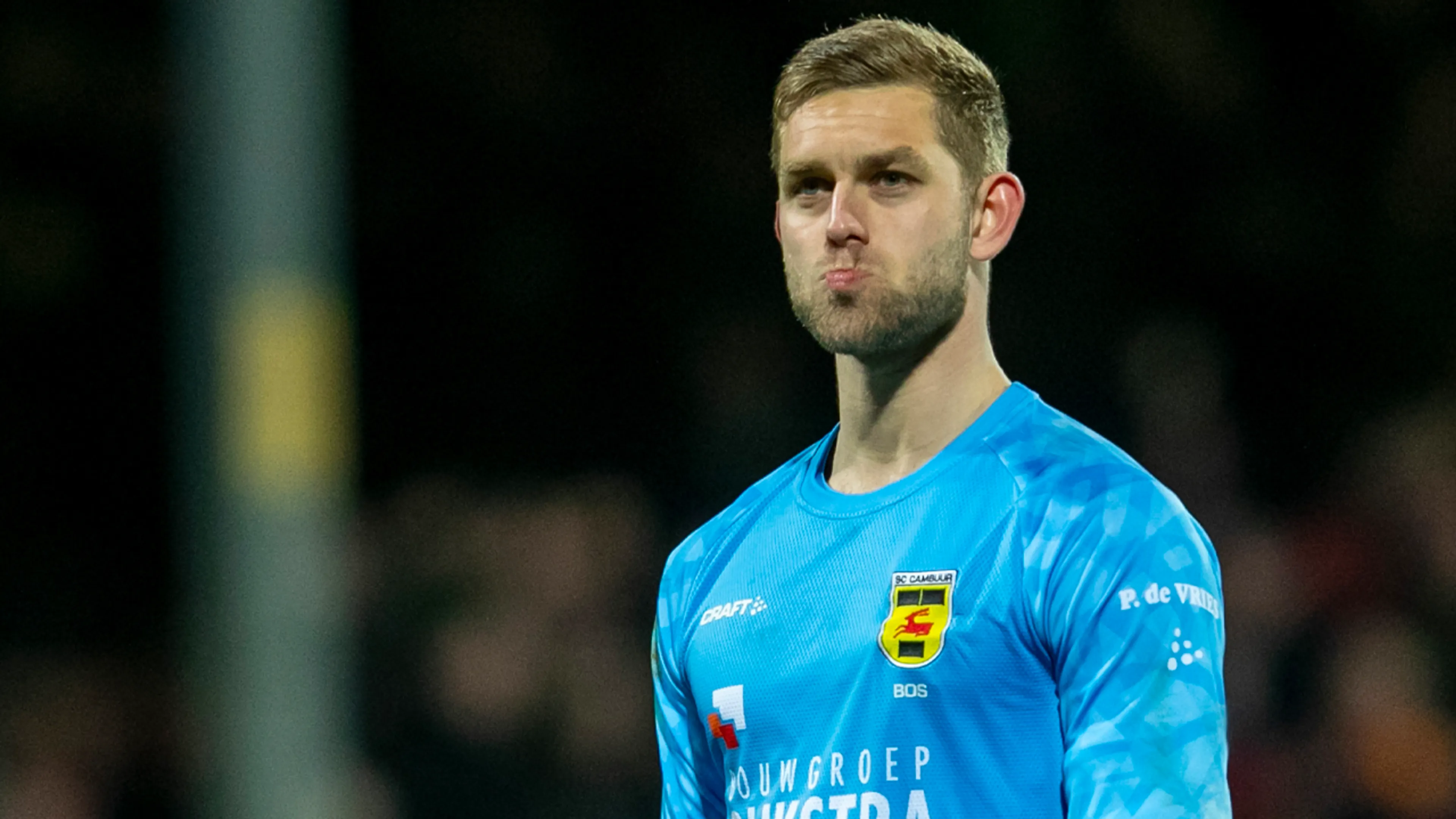 Cambuur-doelman Bos (25) stopt per direct vanwege hartproblemen