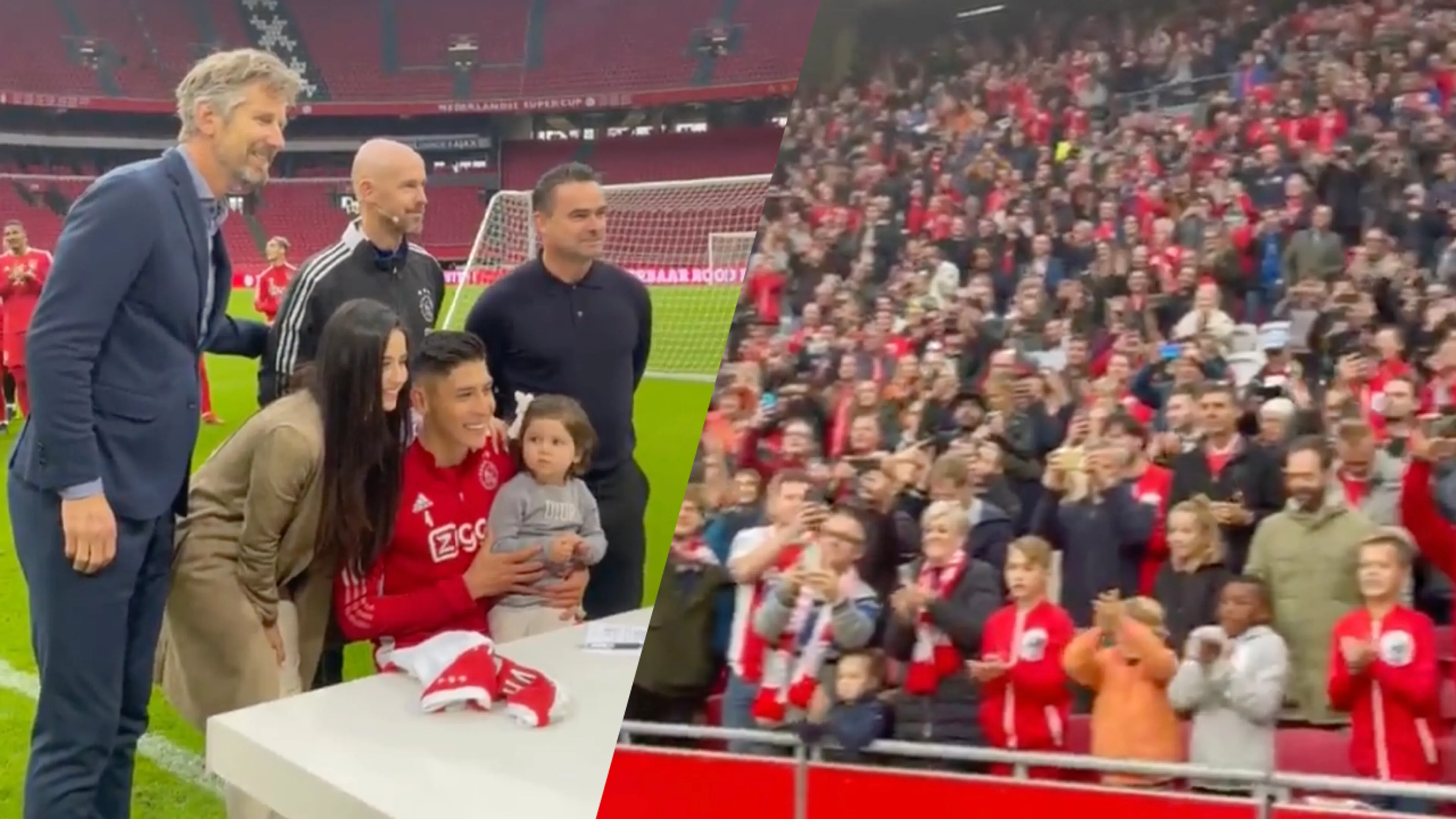 Álvarez tekent nieuw contract onder toeziend oog van ploeggenoten en duizenden fans