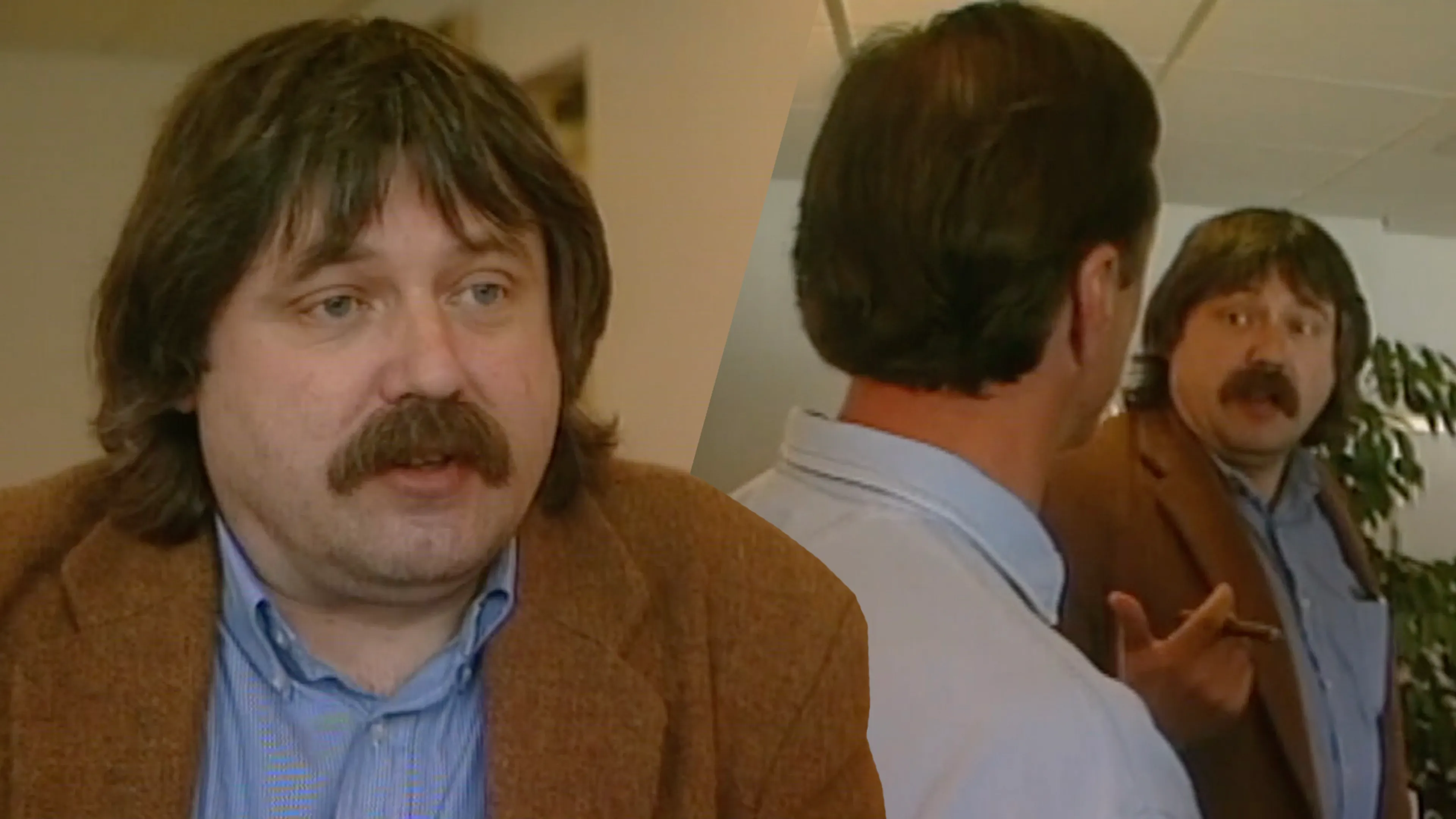 Héérlijke archiefbeelden uit 1993: Johan Derksen als perschef van Johan Cruijff