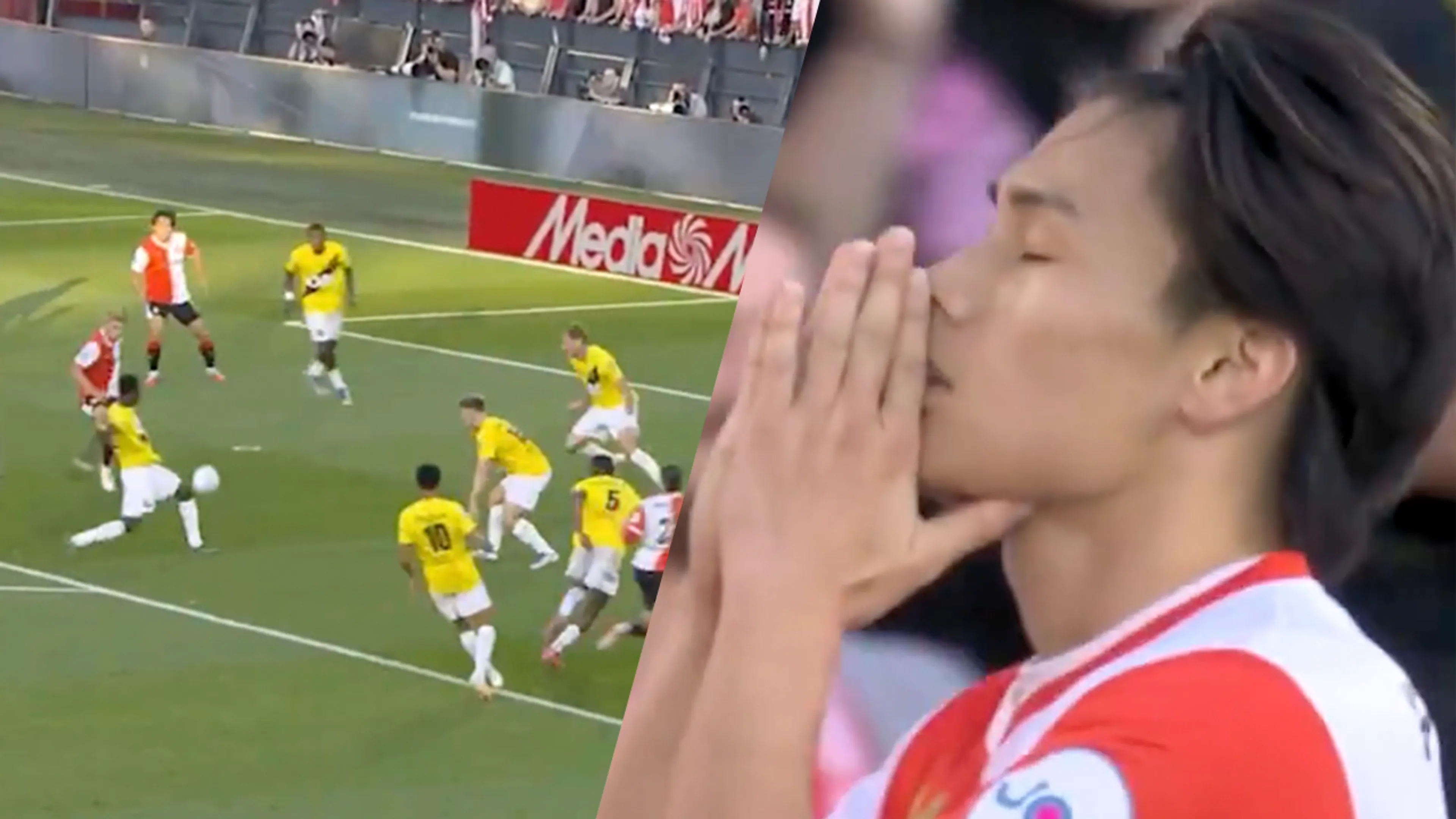 Videogoal: Ueda verdubbelt voorsprong voor Feyenoord tegen NAC