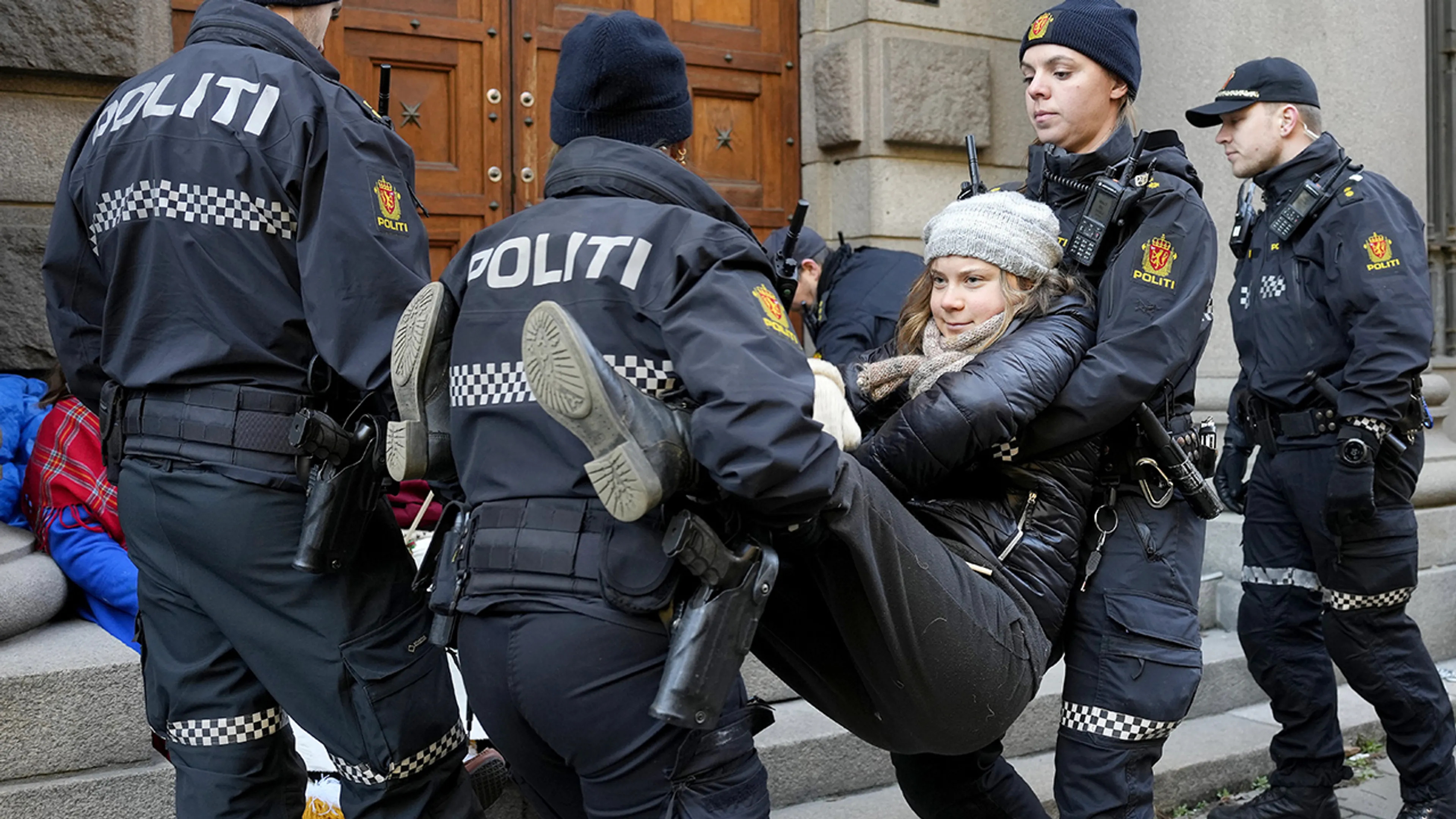 Klimaatactiviste Thunberg opgepakt in Noorwegen tijdens windmolenprotest