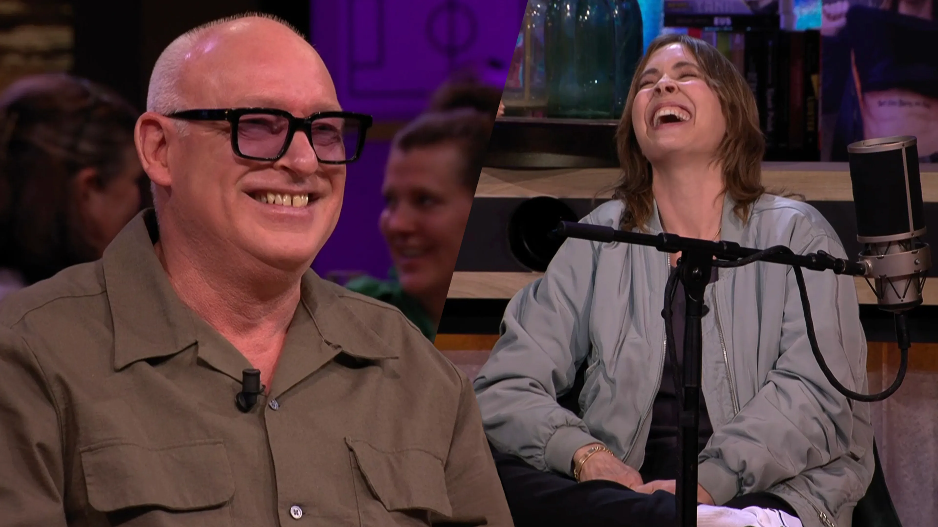 Anouk barst in lachen uit na opmerking van René: 'What the hell!'