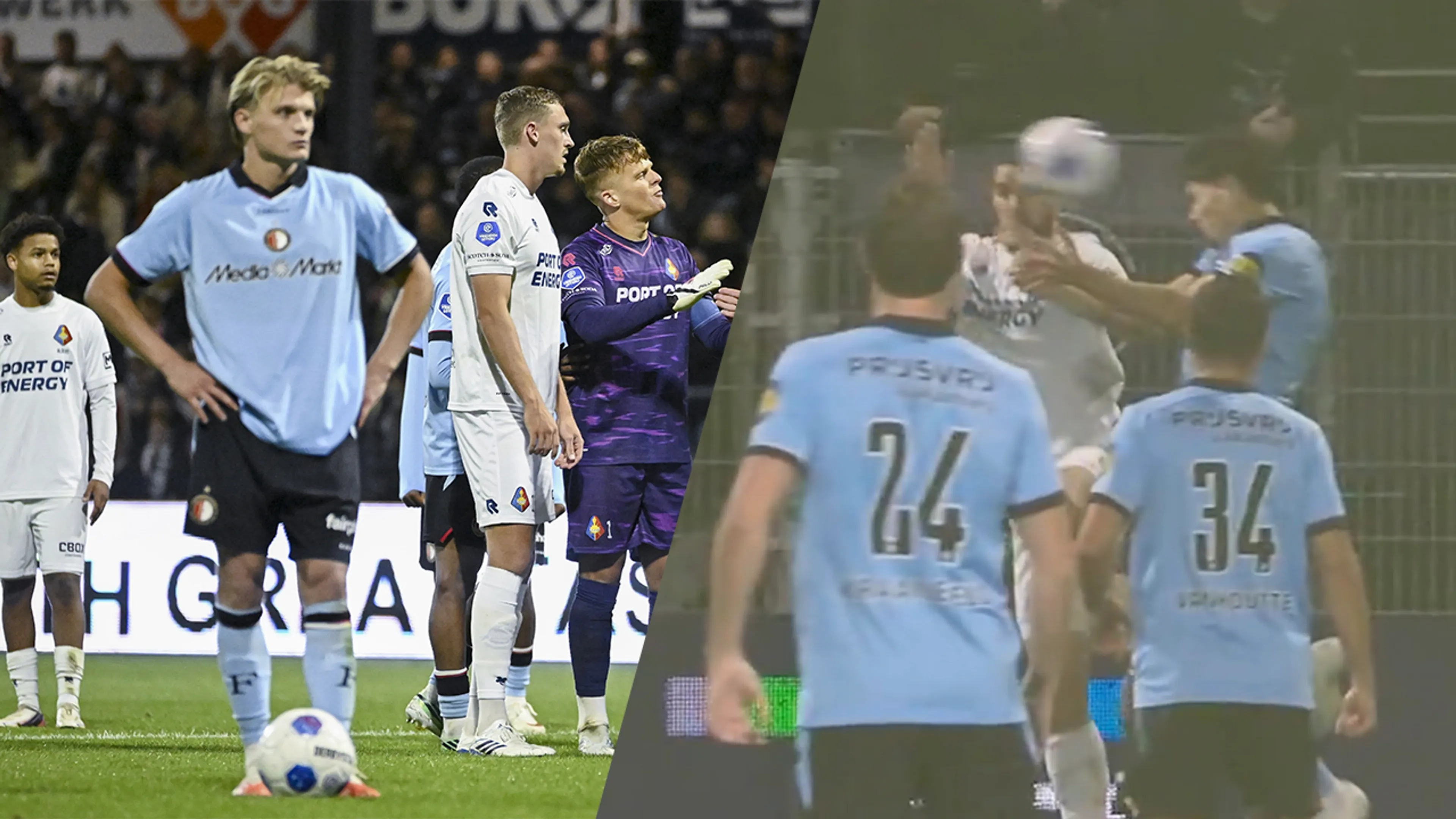 Steijn scoort vanaf de stip voor Feyenoord na veelbesproken VAR-moment: hands of geen hands? 