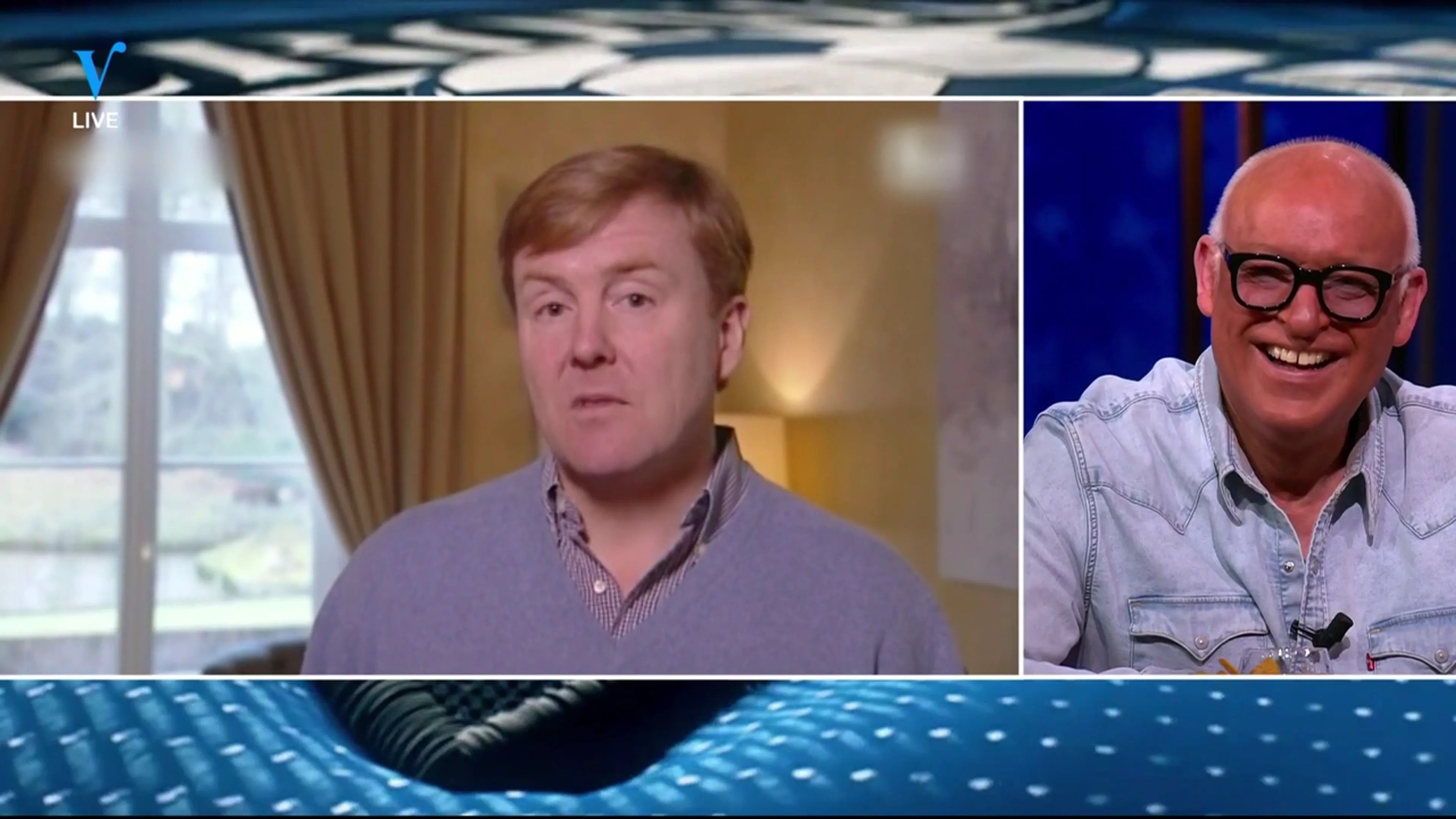 René geniet van Koning Willem-Alexander in LuckyTV