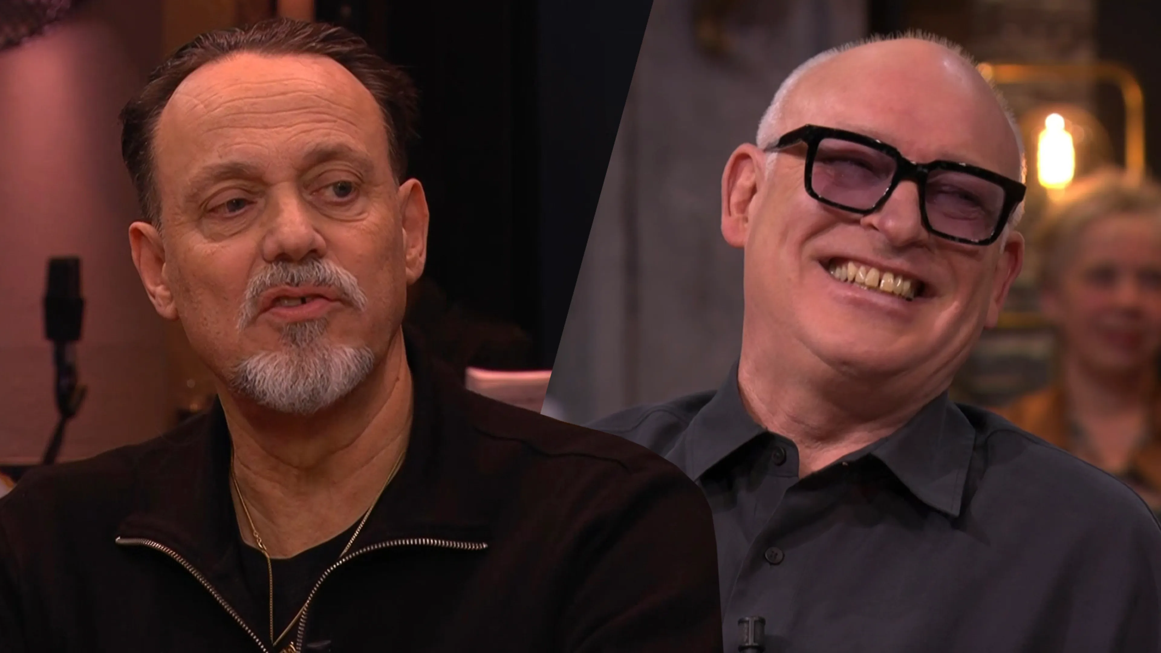 Johan en René genieten van optreden Hugo Borst bij Bar Laat: 'Héél vilein!'
