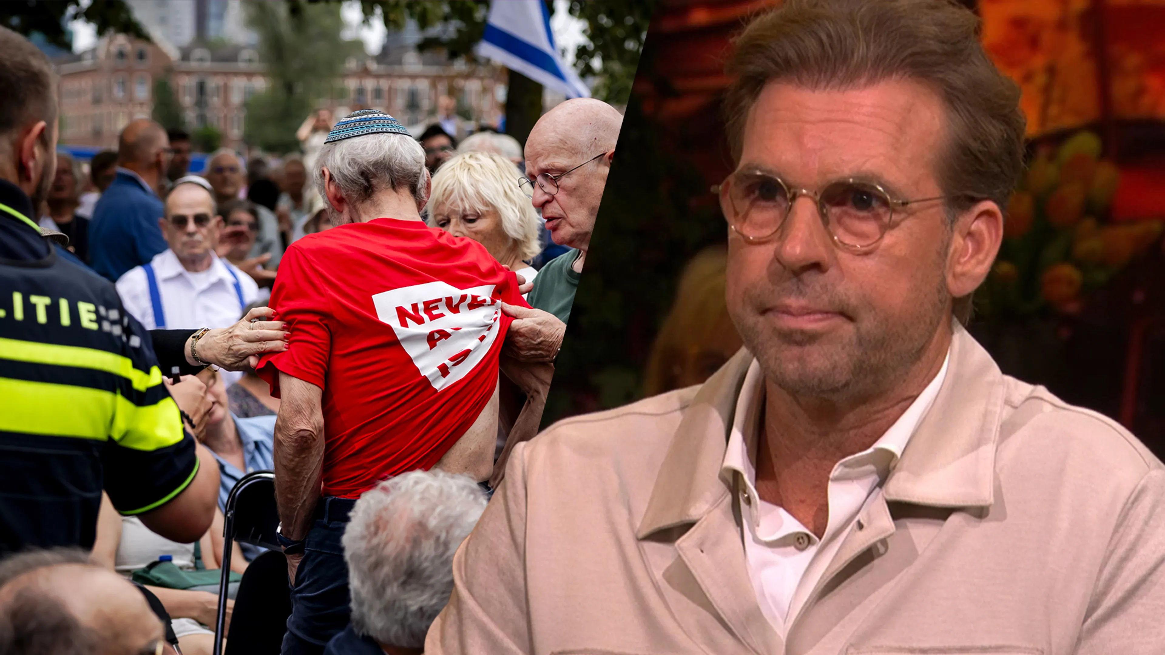 Rutger Castricum over protest bij Joodse herdenking: 'Laat die mensen gewoon rouwen'