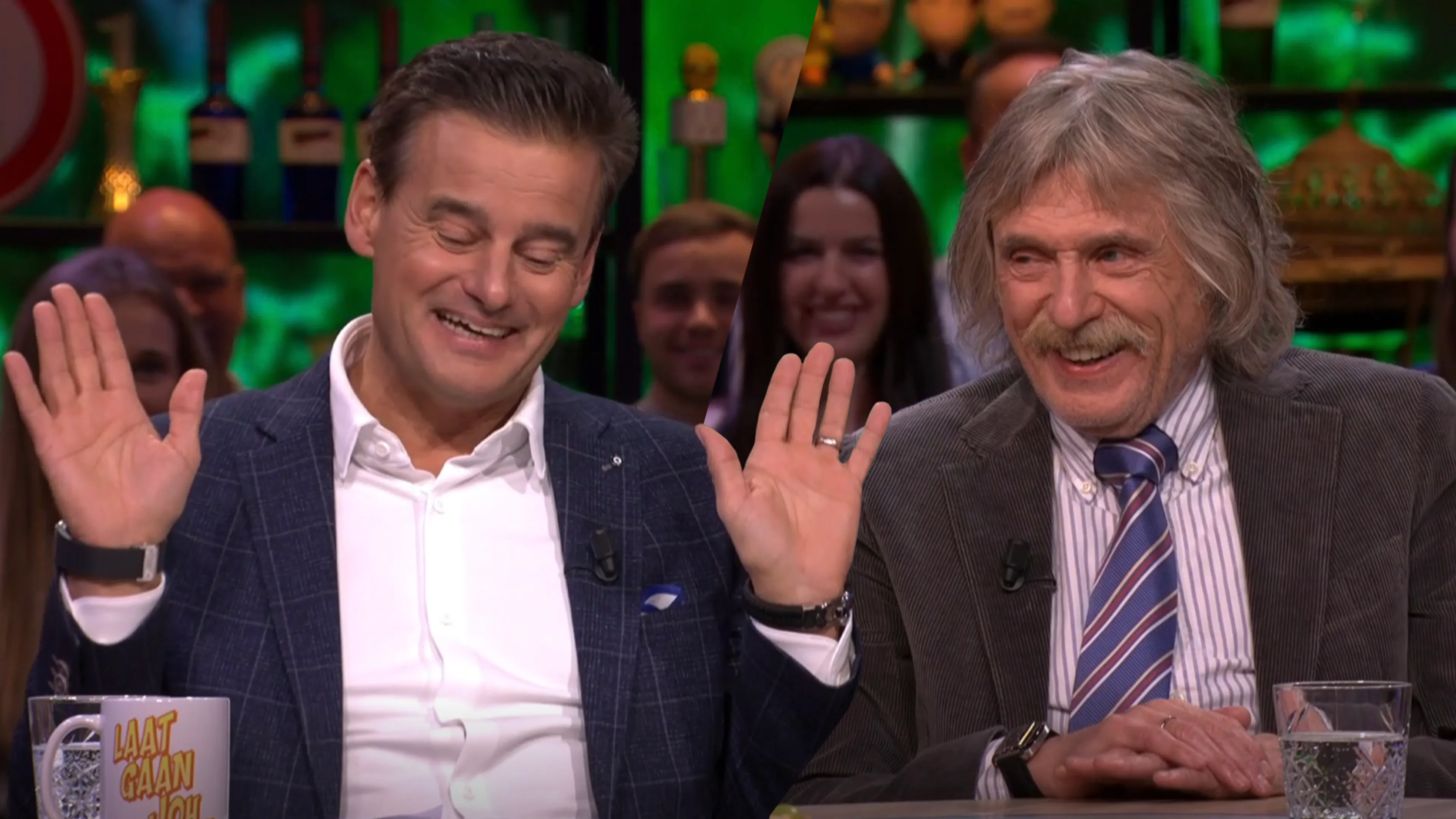 Héél even lijkt het opnieuw mis te gaan aan de Vandaag Inside-tafel...