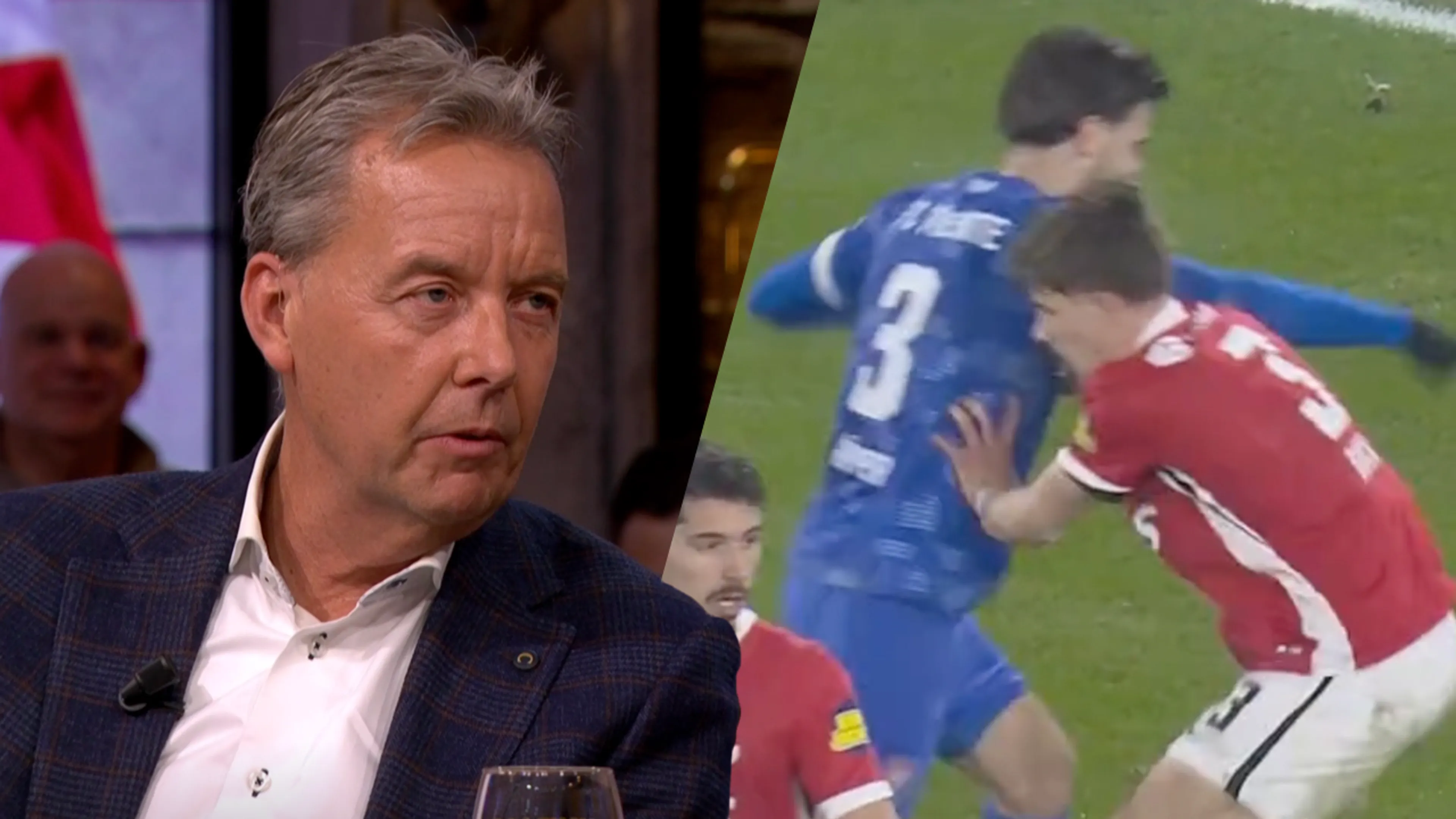 Valentijn Driessen en Johan Derksen hekelen gedrag Wouter Goes: 'Heeft niks met voetbal te maken!'